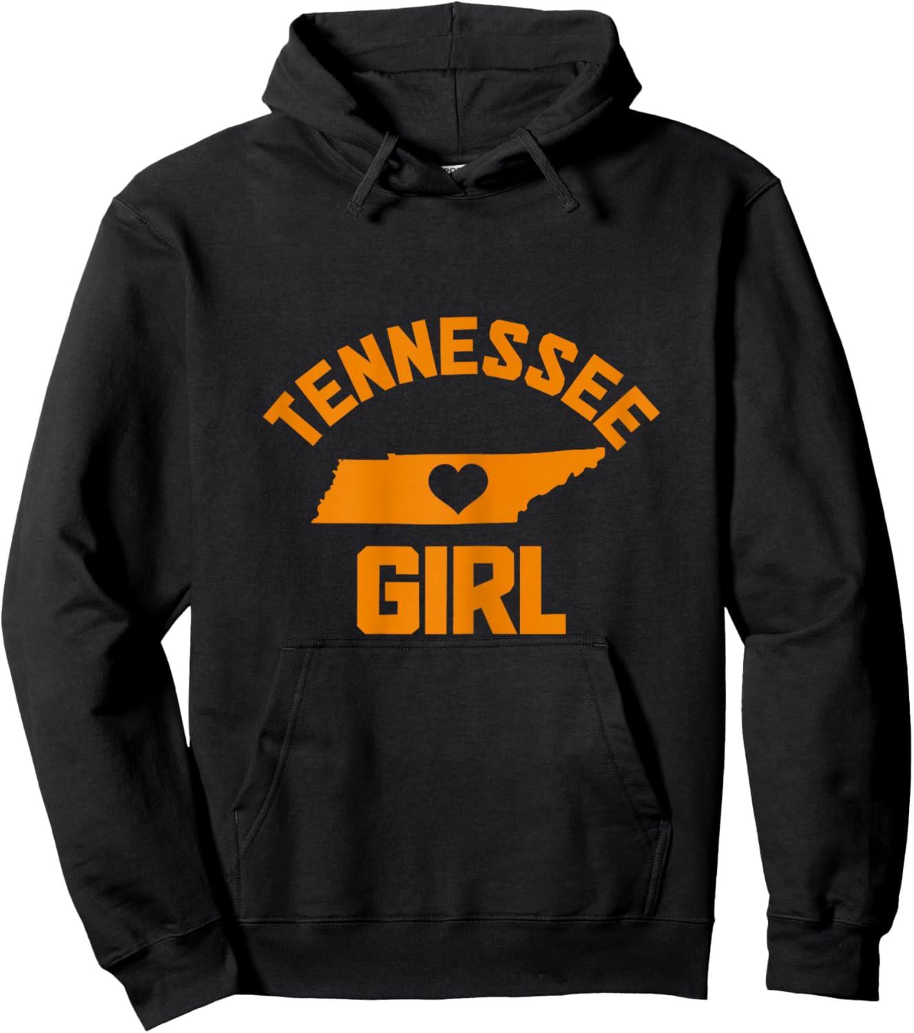 Tennessee Heart Nashville Memphis TN State Map Girl Hoodie - Hoodie | Black