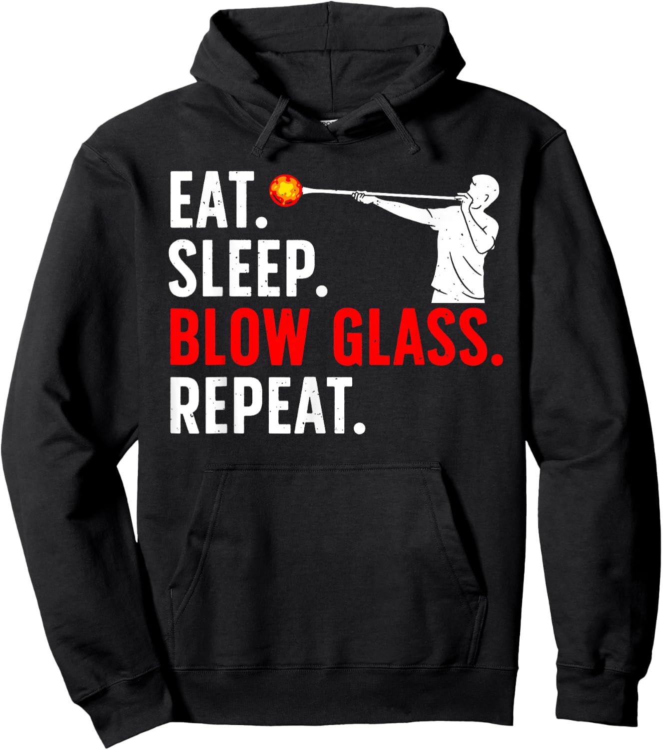 Funny Glassblowing Women Glass Blowing Glassblower Hoodie - Hoodie | Black