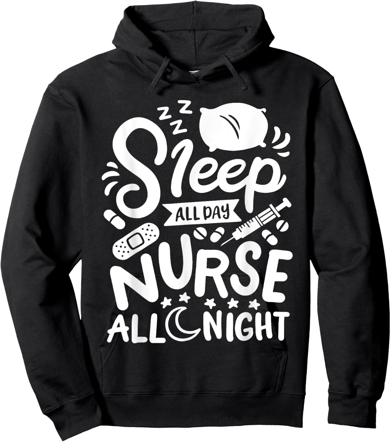 Nurse Nursing RN Hoodie - Hoodie | Black