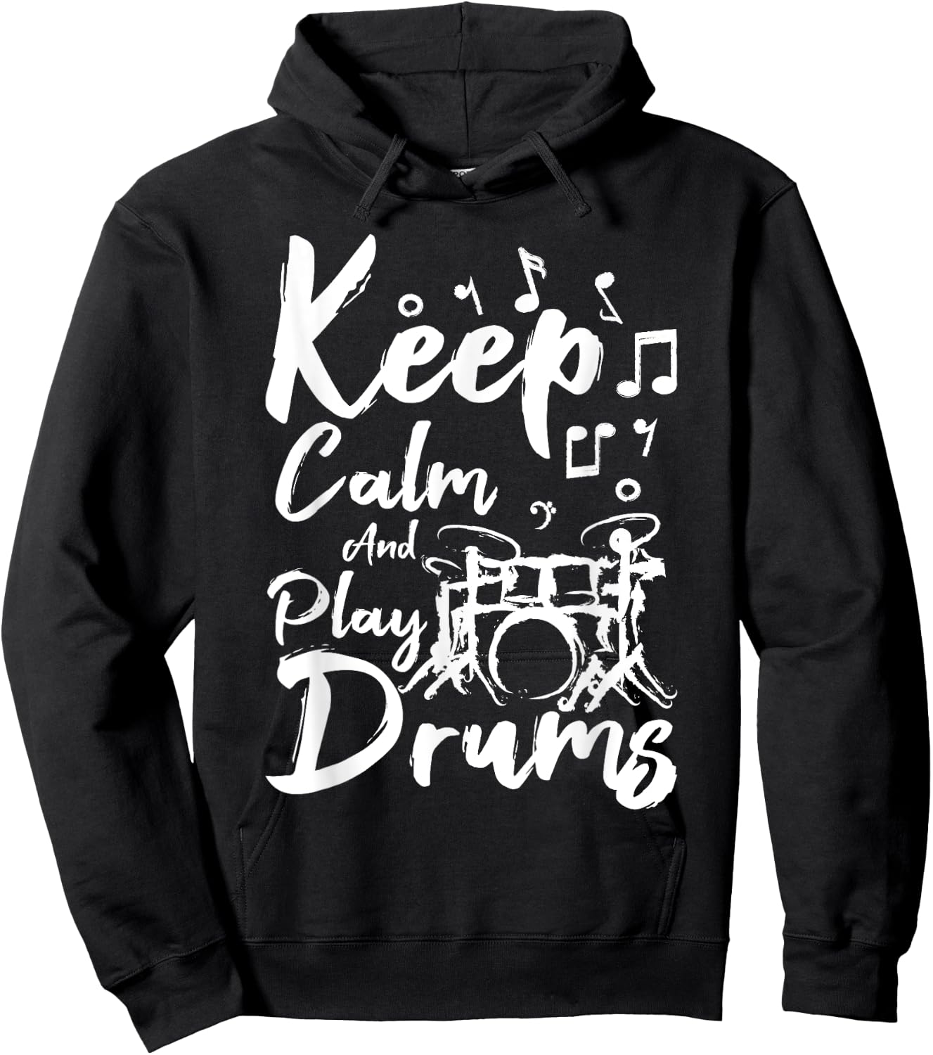 Keep calm and play drums Hoodie - Hoodie | Black