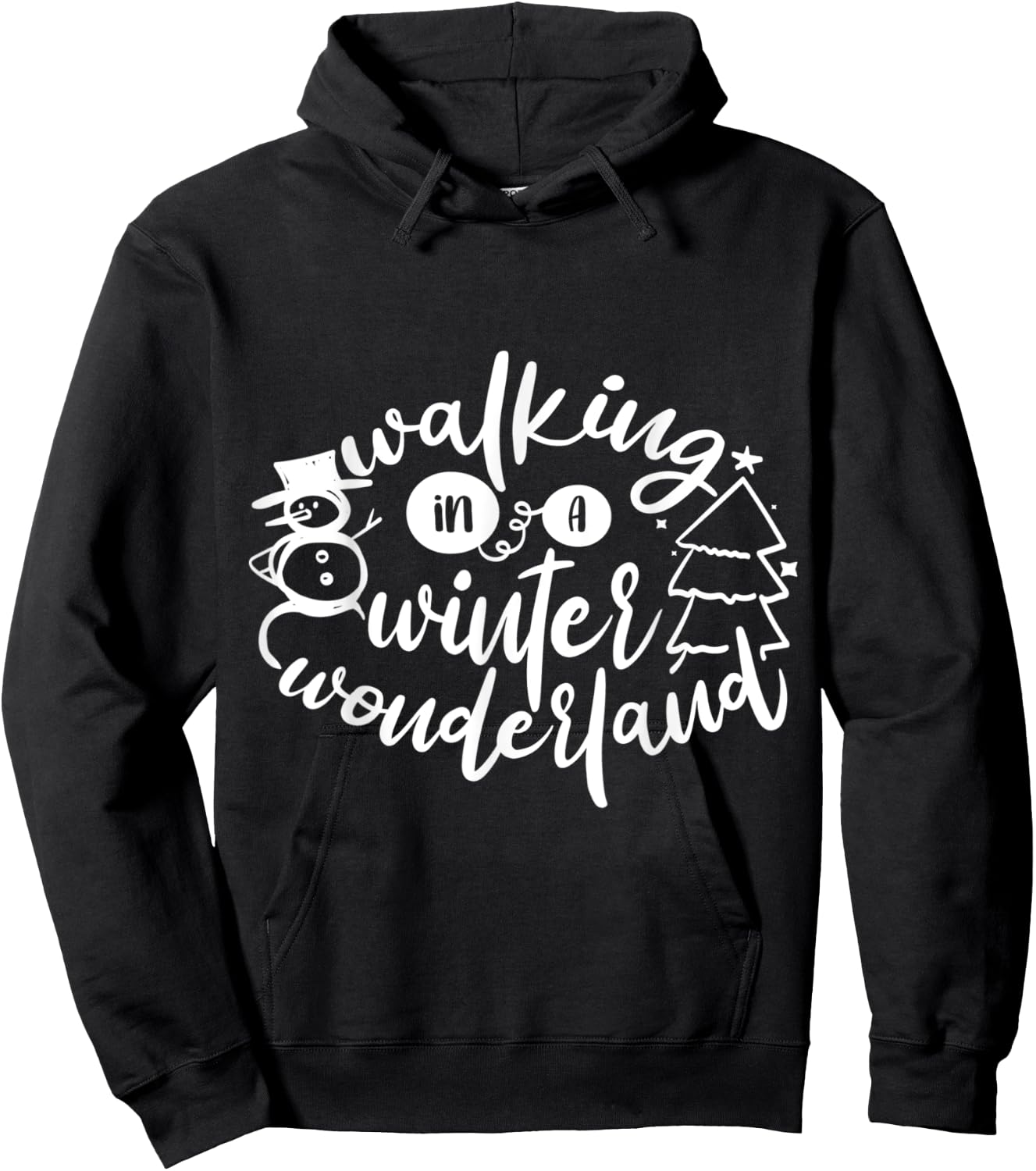 Walking in a Winter Wonderland Hoodie - Hoodie | Black