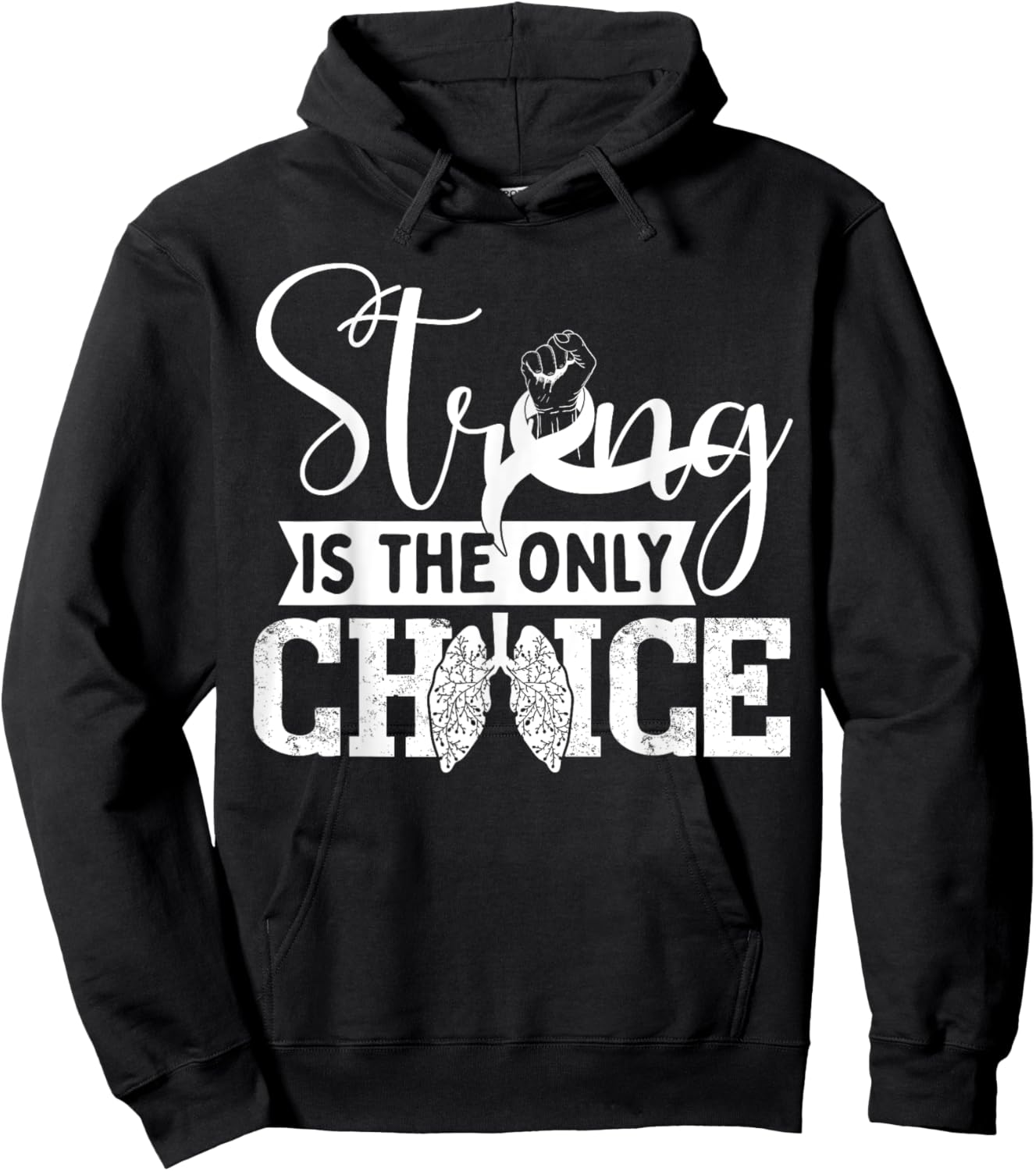 Lung Cancer Awareness Hoodie - Hoodie | Black