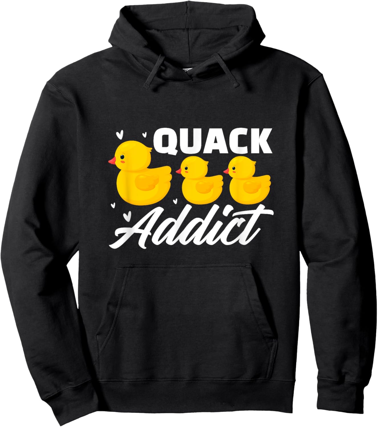 Duck Rubber Ducks Quack Addict Duckling Duckie Hoodie - Hoodie | Black