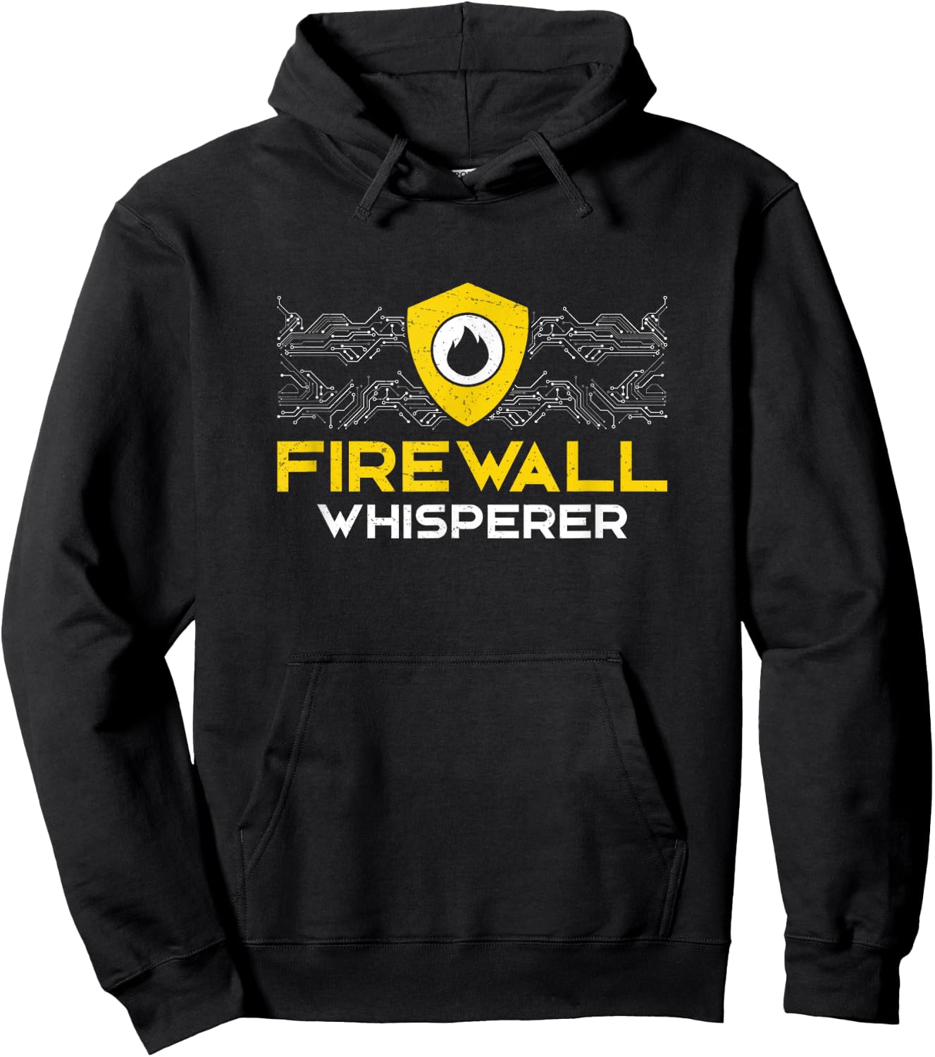 Cybersecurity Specialist Firewall Whisperer IT Security Hoodie - Hoodie | Black