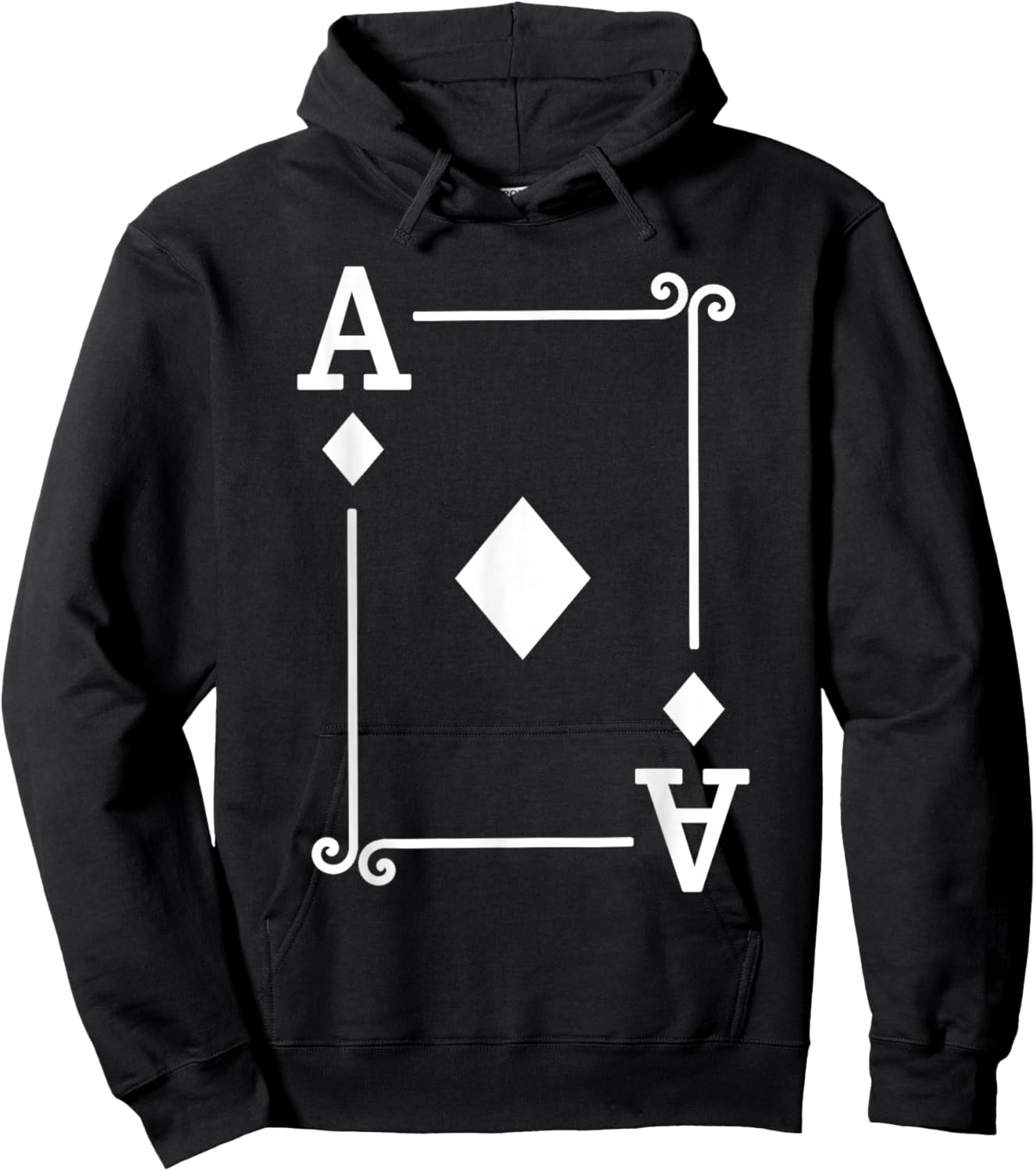 Playing Cards Costume - Ace Diamonds Card - Ace Card Hoodie - Hoodie | Black