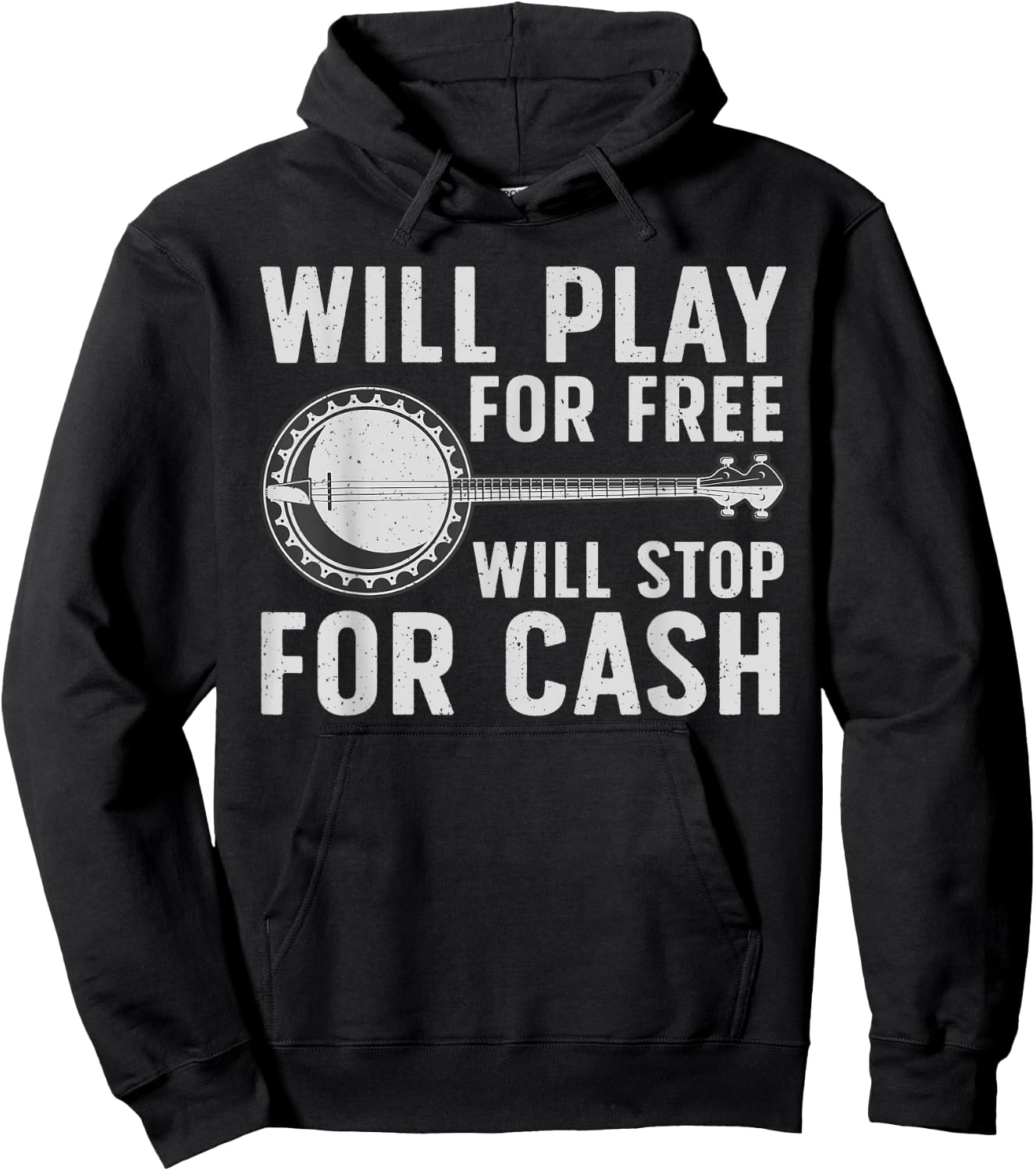 Funny Banjo Art Women Banjo Musical Instrument Lover Hoodie - Hoodie | Black