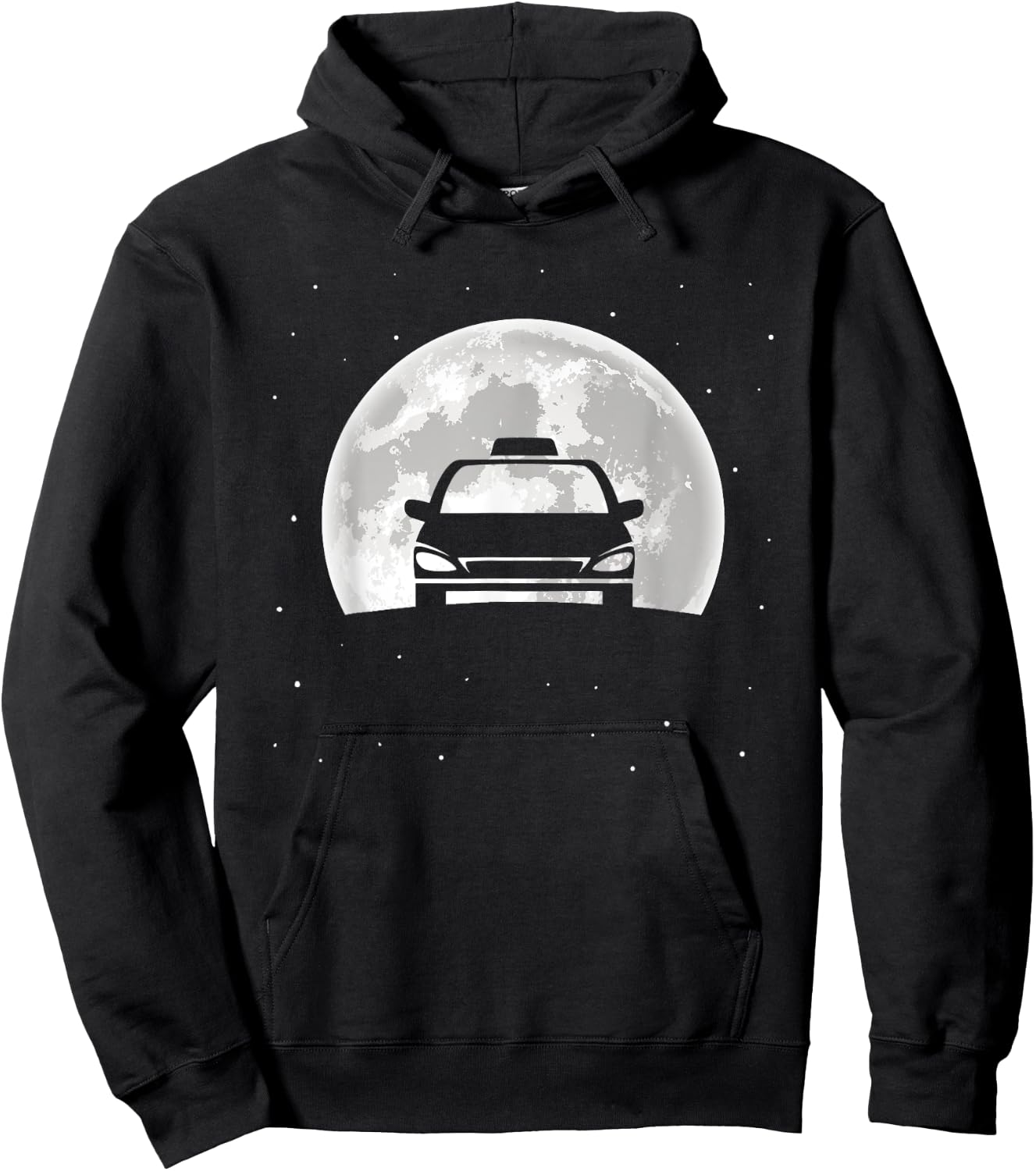 Taxi Driver Design - Moon Silhouette Taxi Hoodie - Hoodie | Black