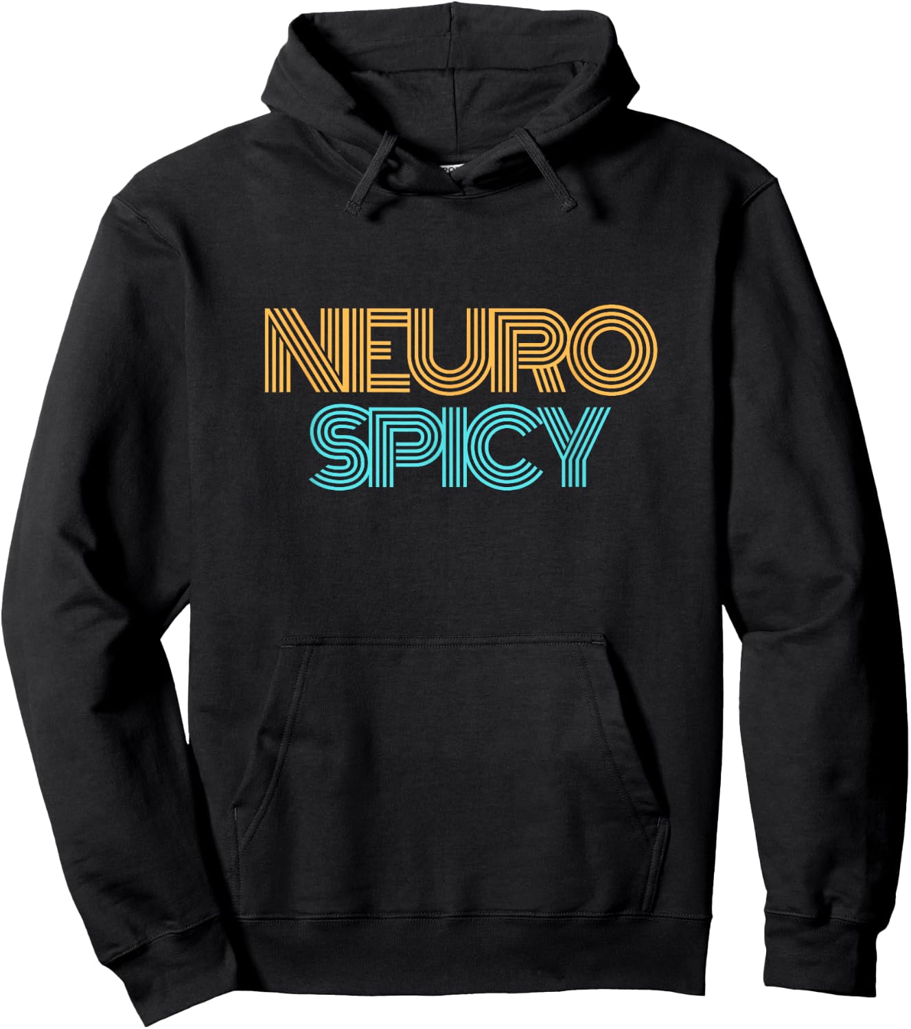 NeuroSpicy : Neurodiversity, Neurodivergent, ADHD and Autism Hoodie - Hoodie | Black