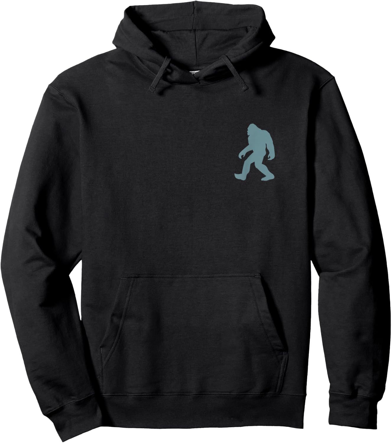Funny Bigfoot Sasquatch Big Foot Squatch Pocket Minimalist Hoodie - Hoodie | Black