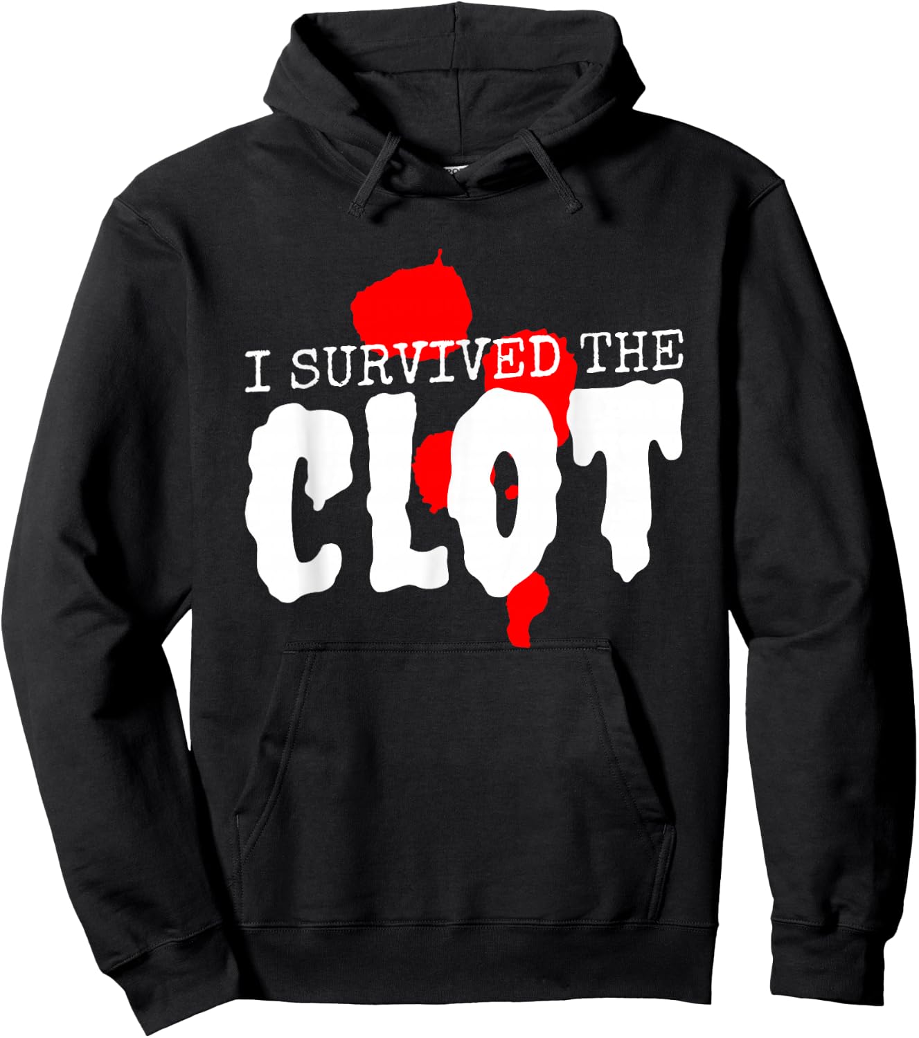 I Survived The Clot, PE Survivor Awareness Hoodie - Hoodie | Black