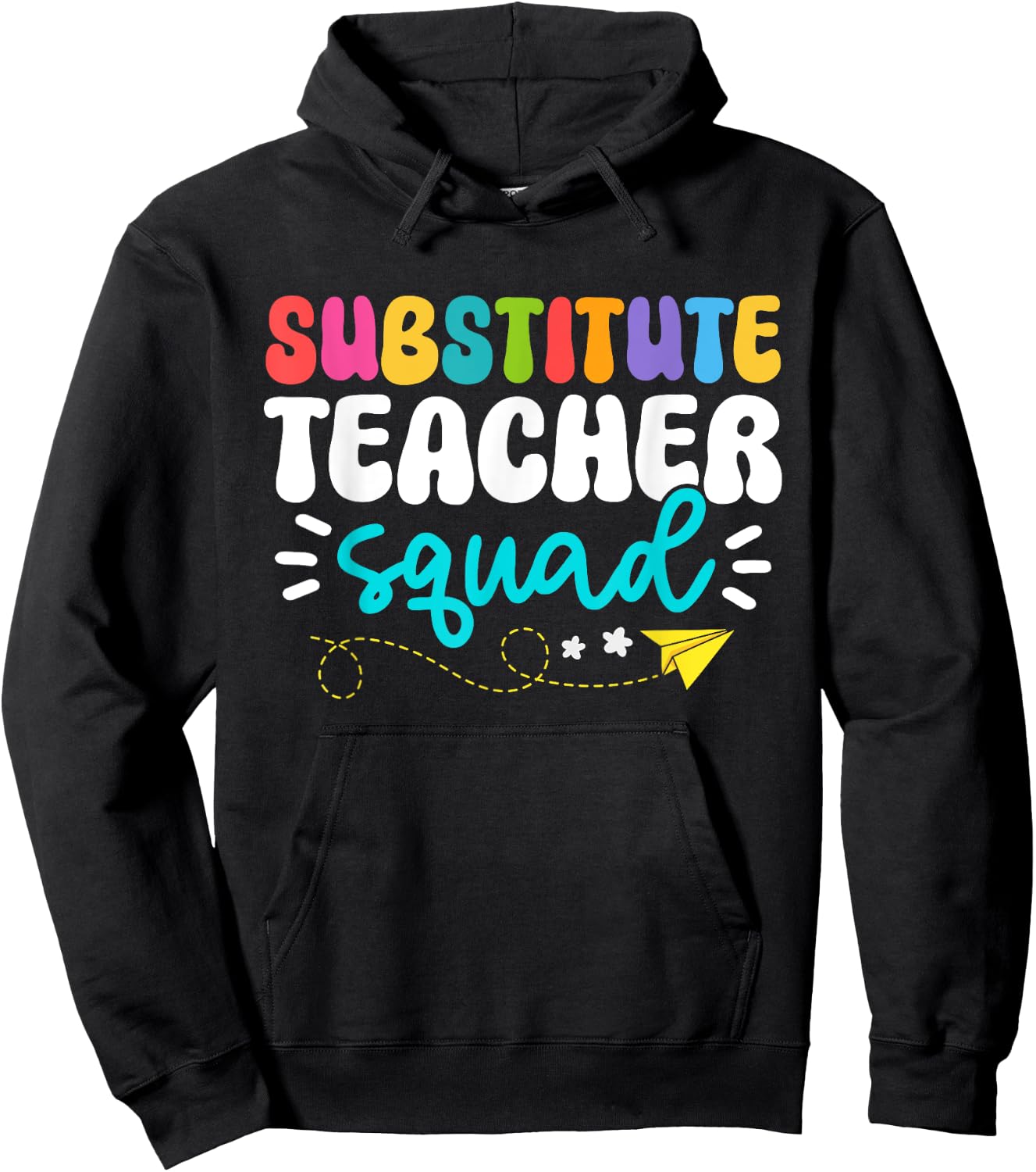 Cute Substitute Teacher Girls Boys Team Substitute Squad Hoodie - Hoodie | Black