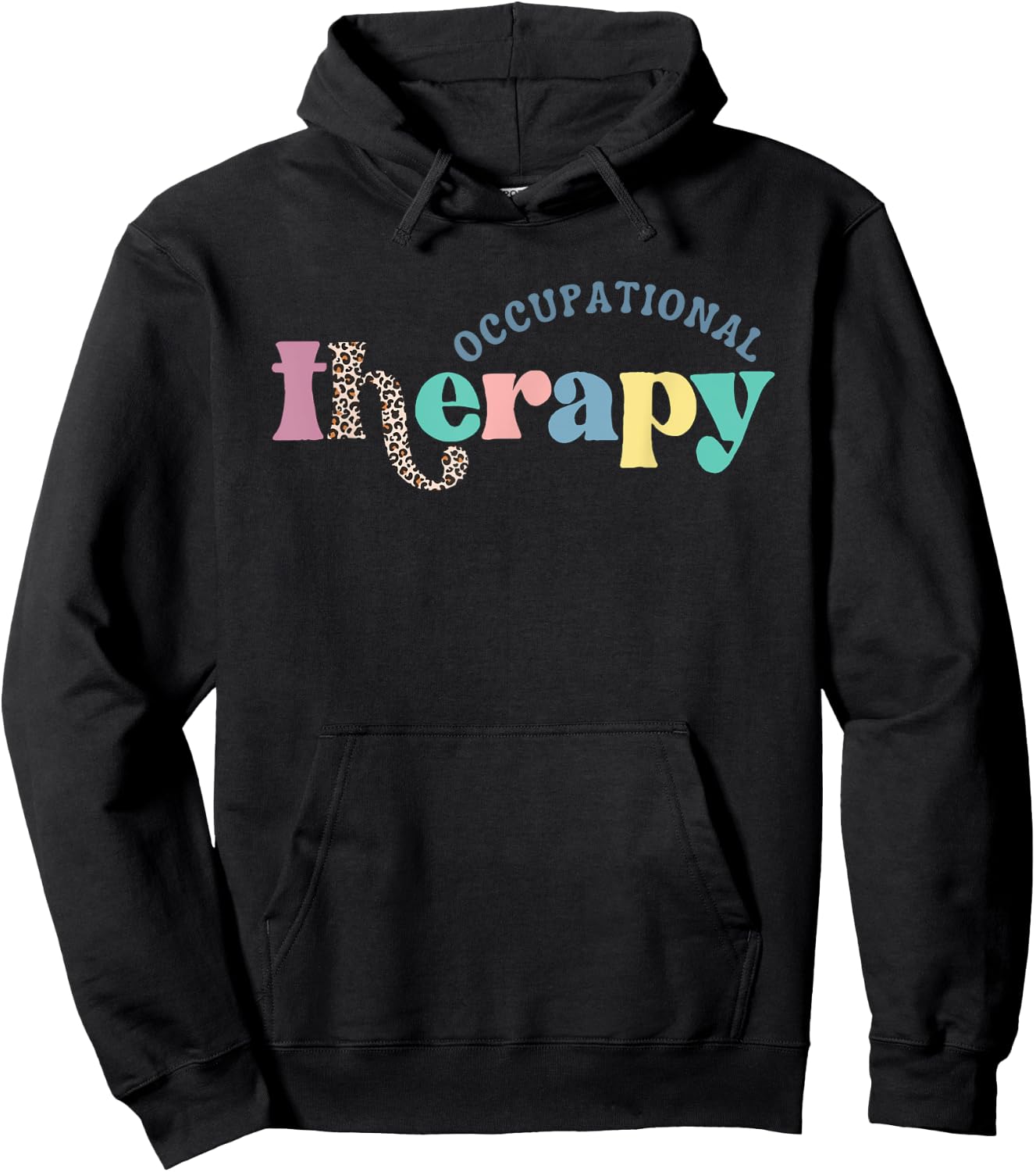 Occupational Therapy -OT Therapist OT Month Groovy Retro Hoodie - Hoodie | Black