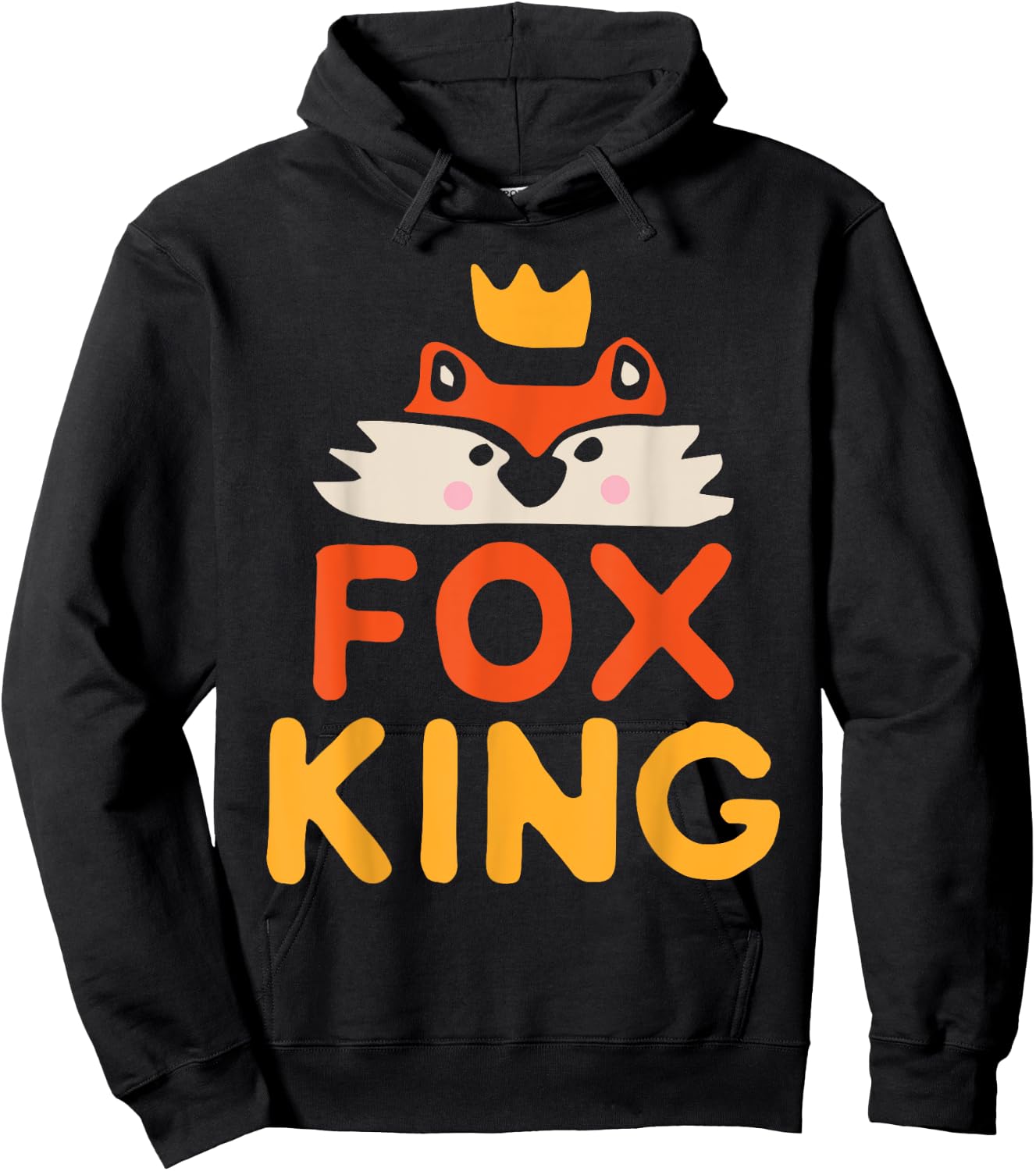 Fox King Hoodie - Hoodie | Black
