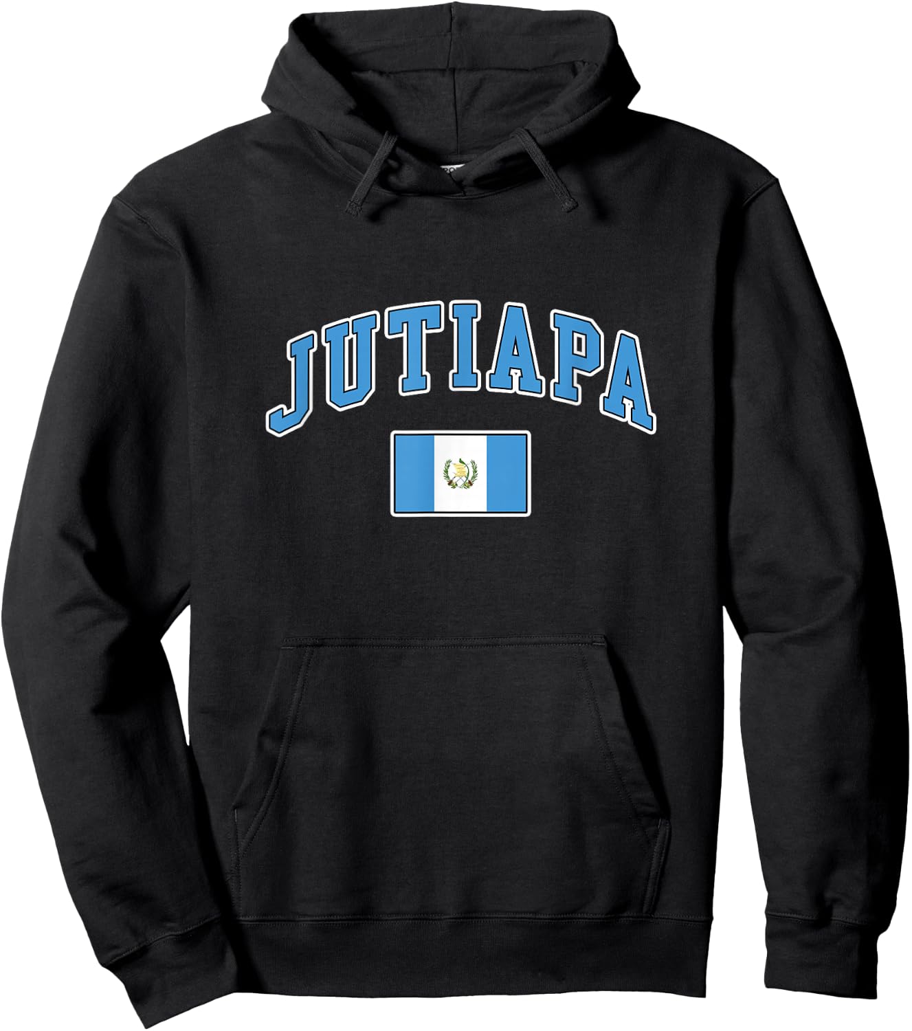 Jutiapa con la bandera de Guatemala Hoodie - Hoodie | Black