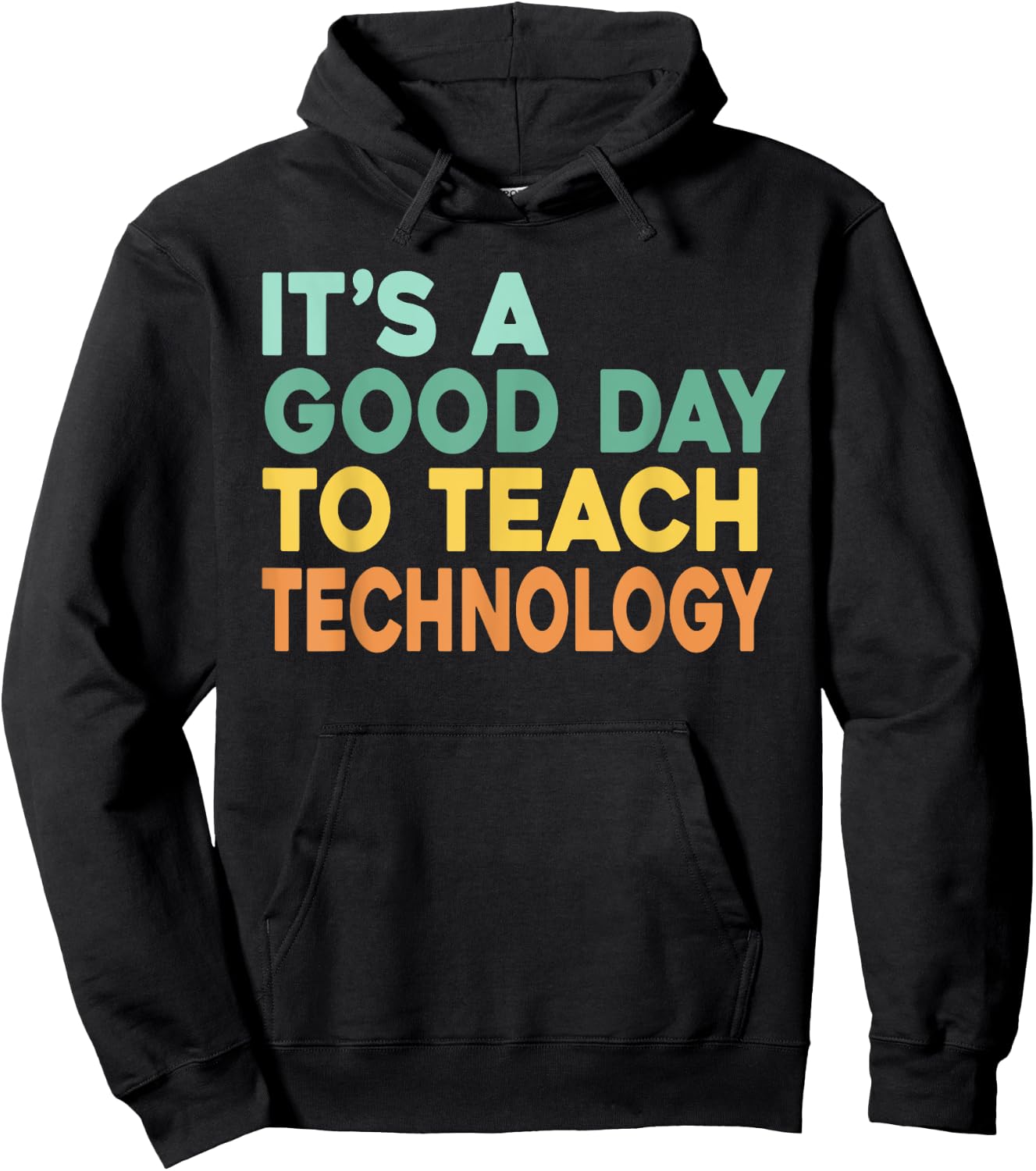 It's A Good Day To Teach Technology Retro Technology Teacher Women Hoodie - Hoodie | Black