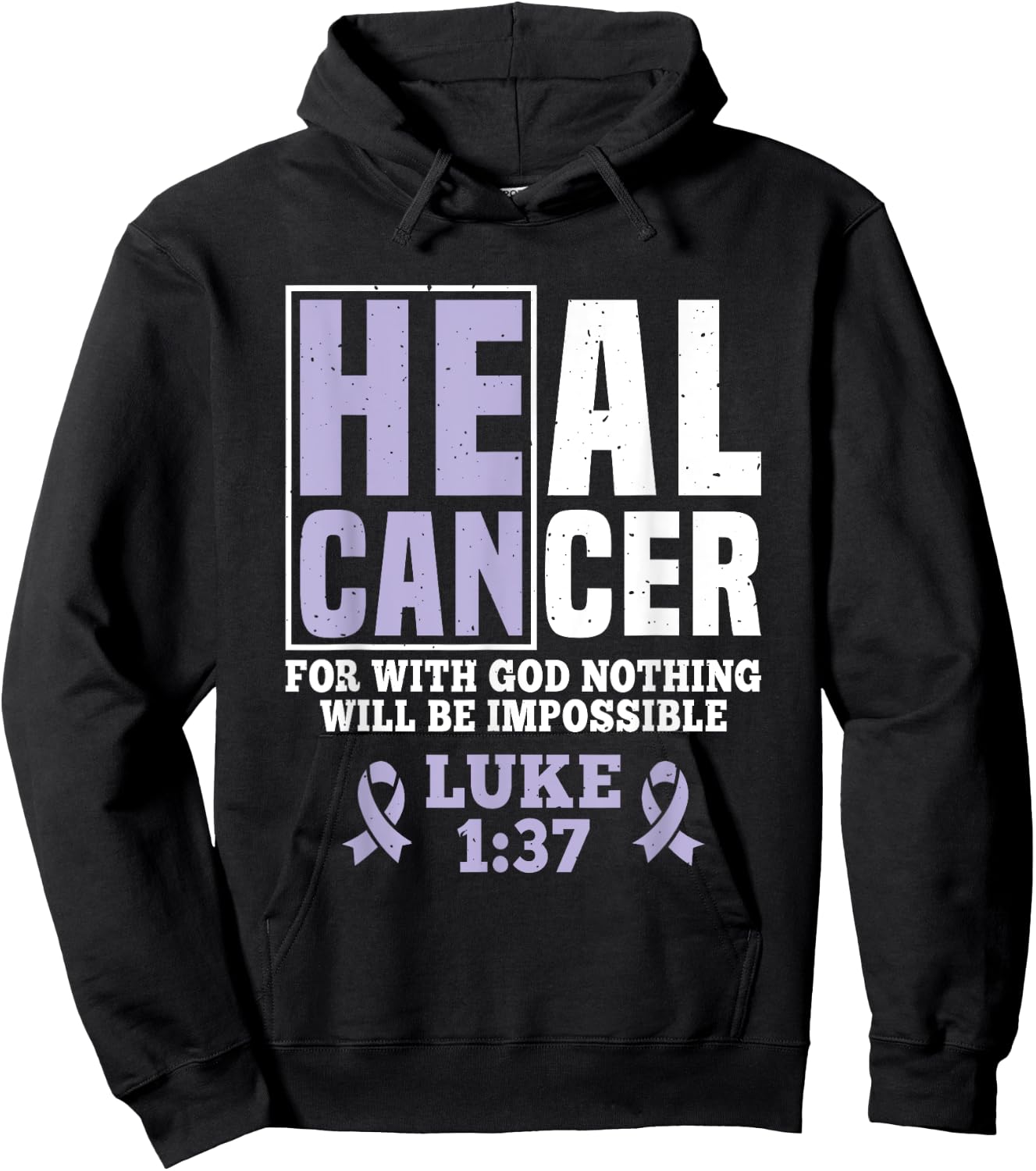 My God is Stronger Than Esophageal Cancer Survivor Hoodie - Hoodie | Black
