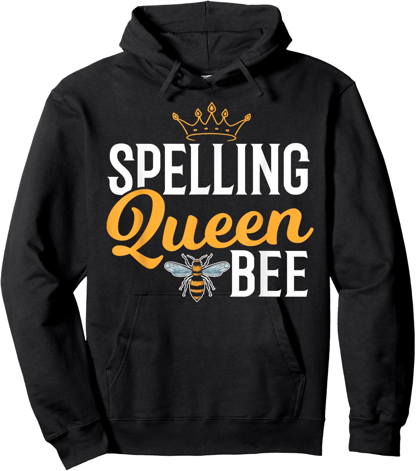 Spelling Bee Queen - School Competition Girl Spelling Bee Hoodie - Hoodie | Black