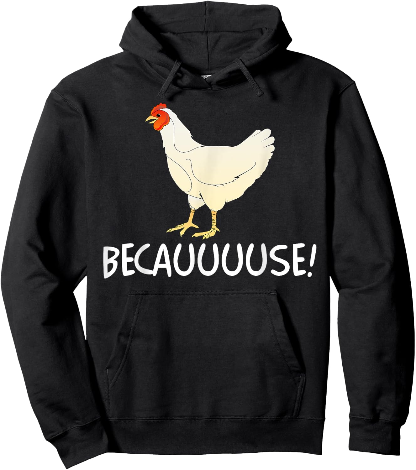 Why Are Chickens So Funny Because Funny Trending Meme Hoodie - Hoodie | Black