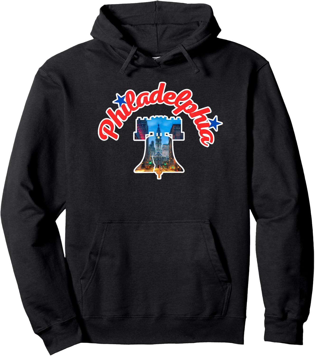 Philadelphia Philly Liberty Bell Patriotic Vacation Souvenir Hoodie - Hoodie | Black