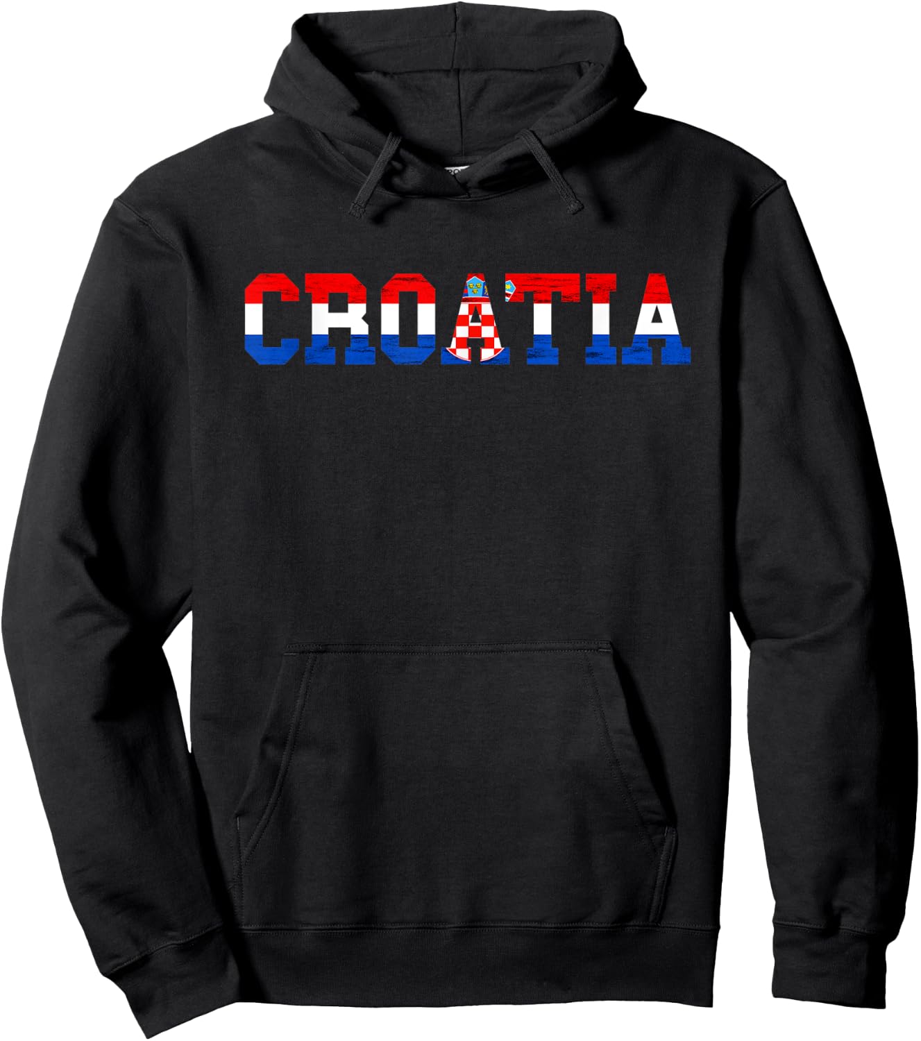 Croatia Flag Croatian Pride Hrvatska Croatian Roots Croatia Hoodie - Hoodie | Black