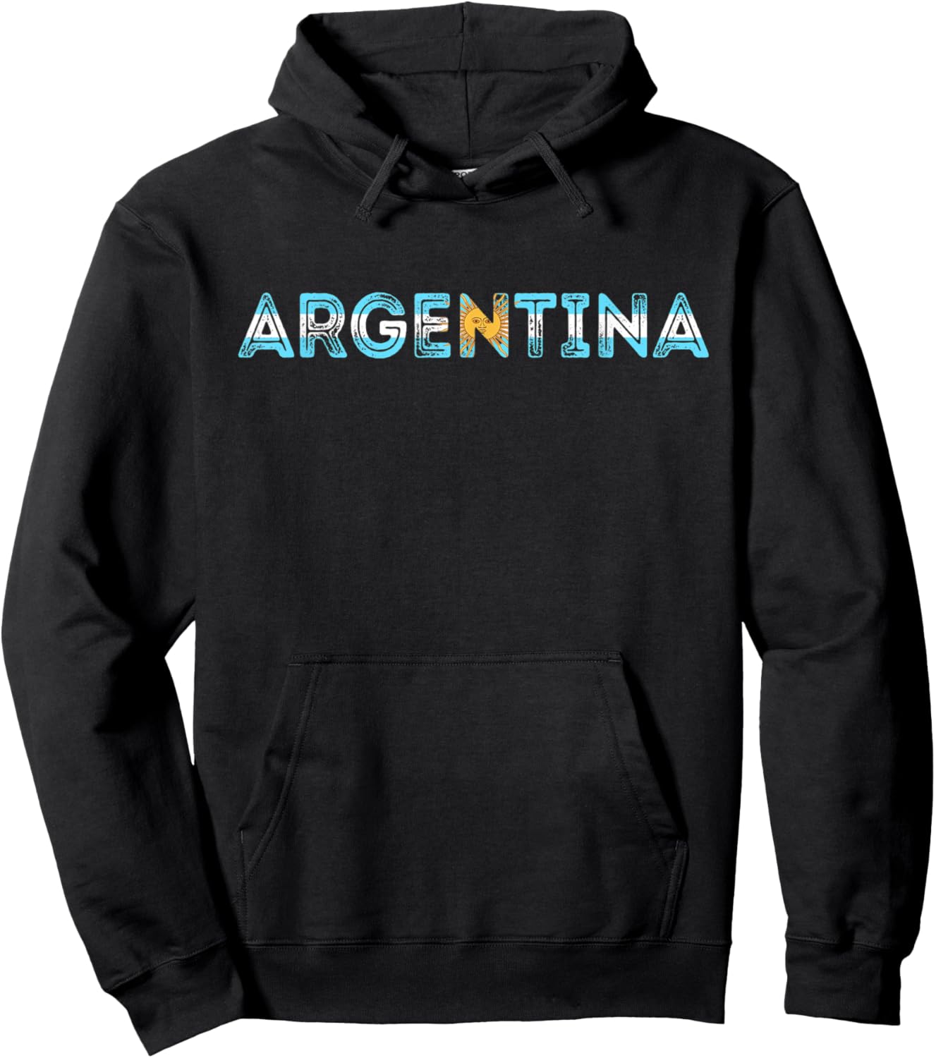 Argentina Vintage Sun Of May Buenos Aires Argentinian Pride Hoodie - Hoodie | Black