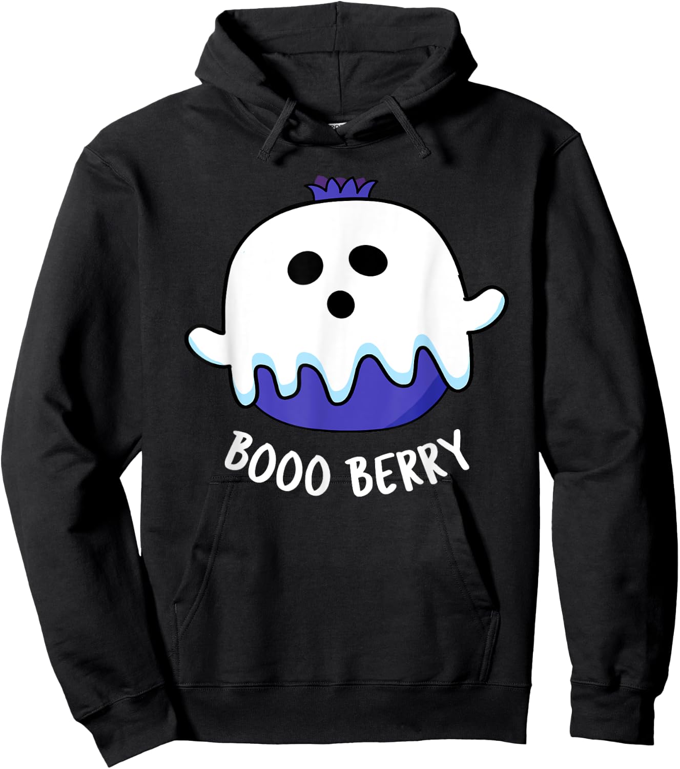 Boo Berry Funny Fruit Pun Hoodie - Hoodie | Black