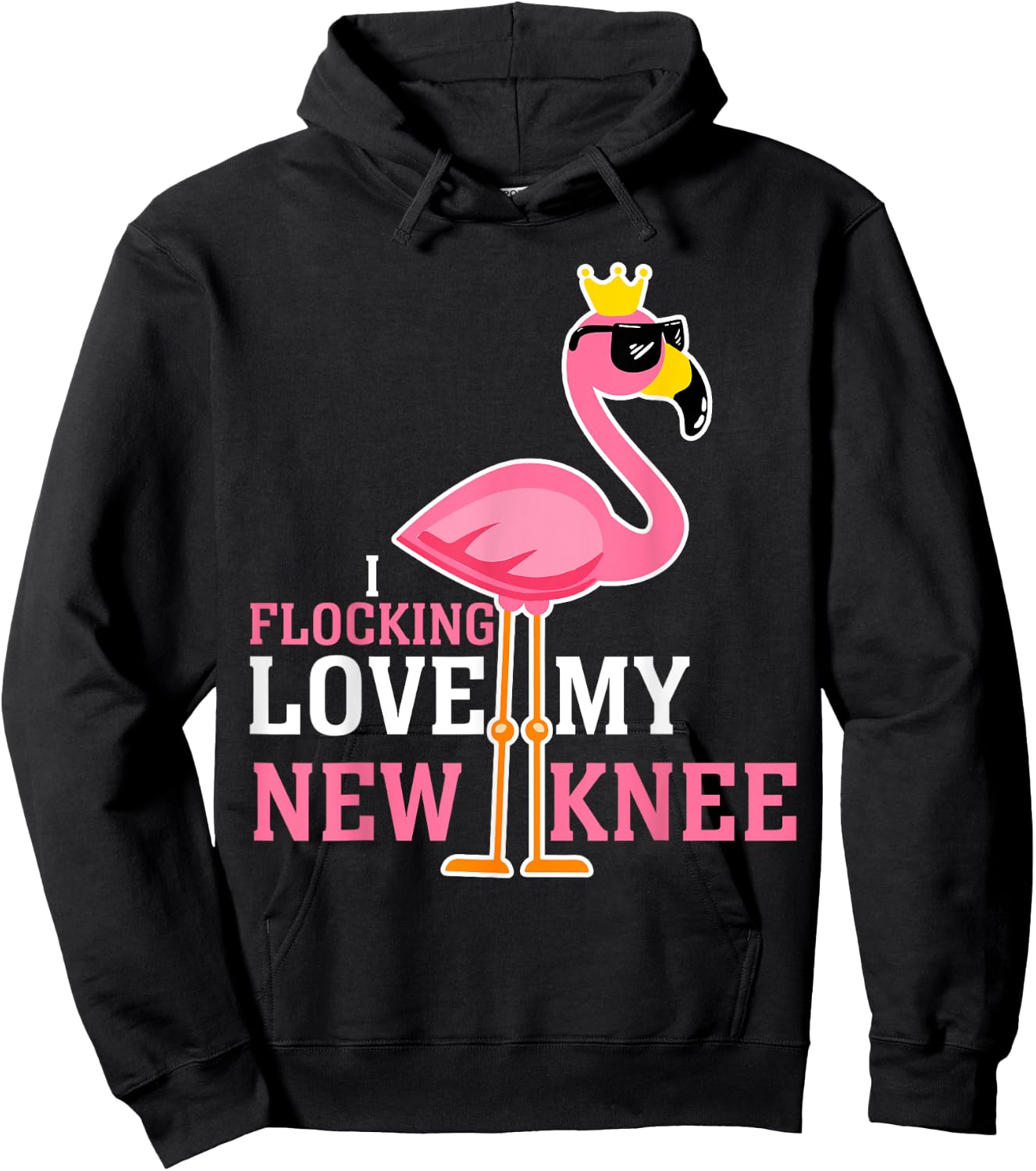 Funny Knee Replacement Surgery Get Well Soon Joke Gag Outfit Hoodie - Hoodie | Black