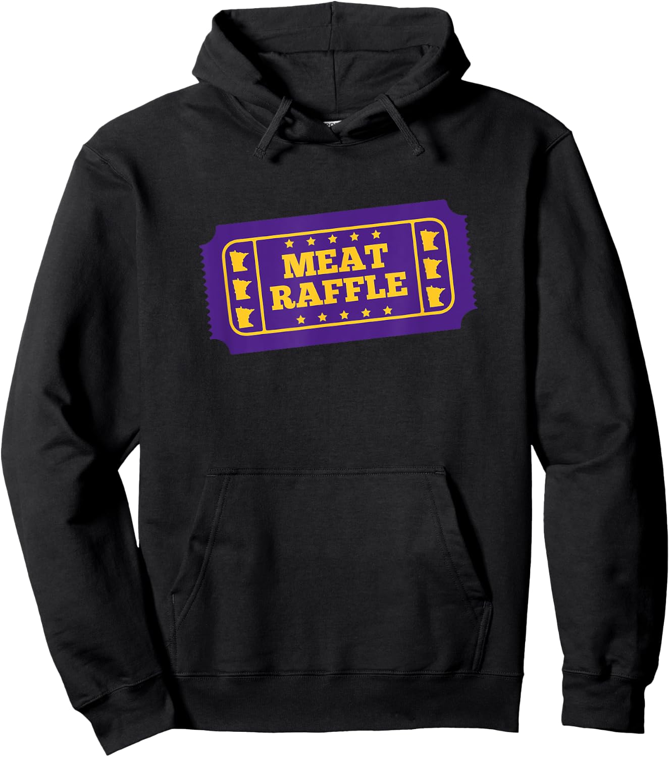 Meat Raffle Ticket Minnesota Hoodie - Hoodie | Black
