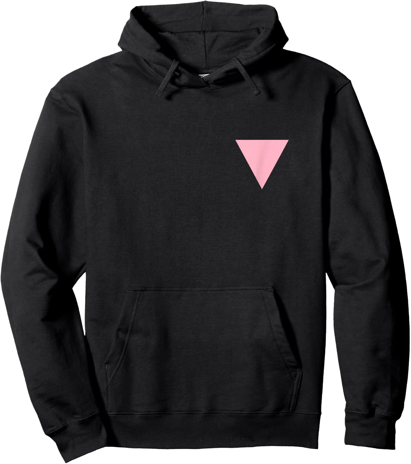 Gay Pride Small Pink Triangle Hoodie - Hoodie | Black