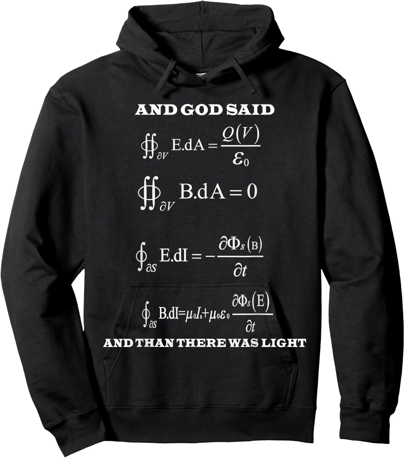 Maxwell Equations Light Electricity Science Physics Gift Hoodie - Hoodie | Black