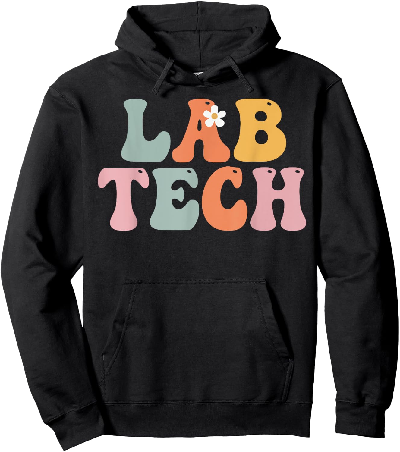 Lab Tech Week Groovy Appreciation Day For Work Hoodie - Hoodie | Black