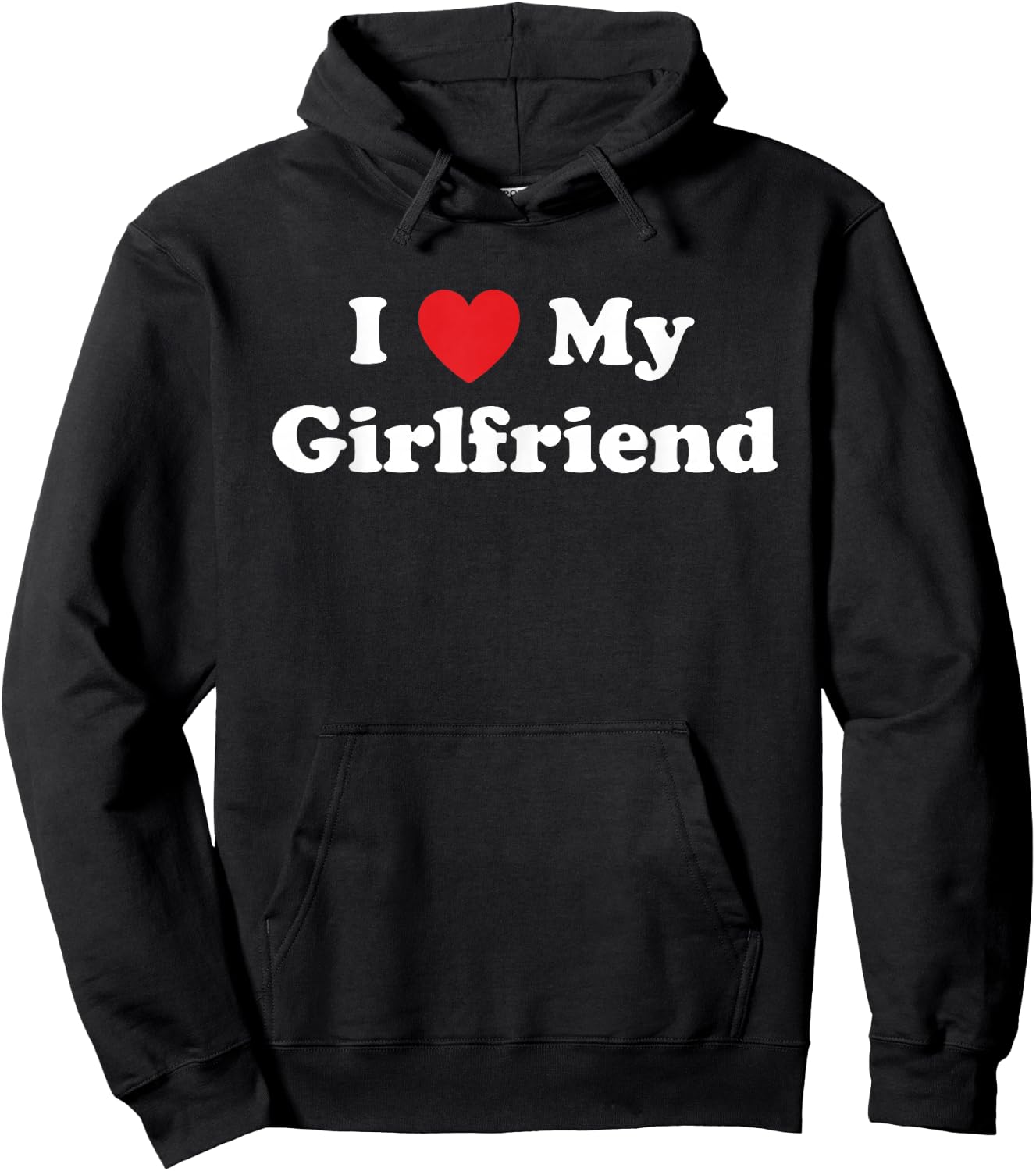 I Love My Girlfriend Classic in Black Hoodie - Hoodie | Black
