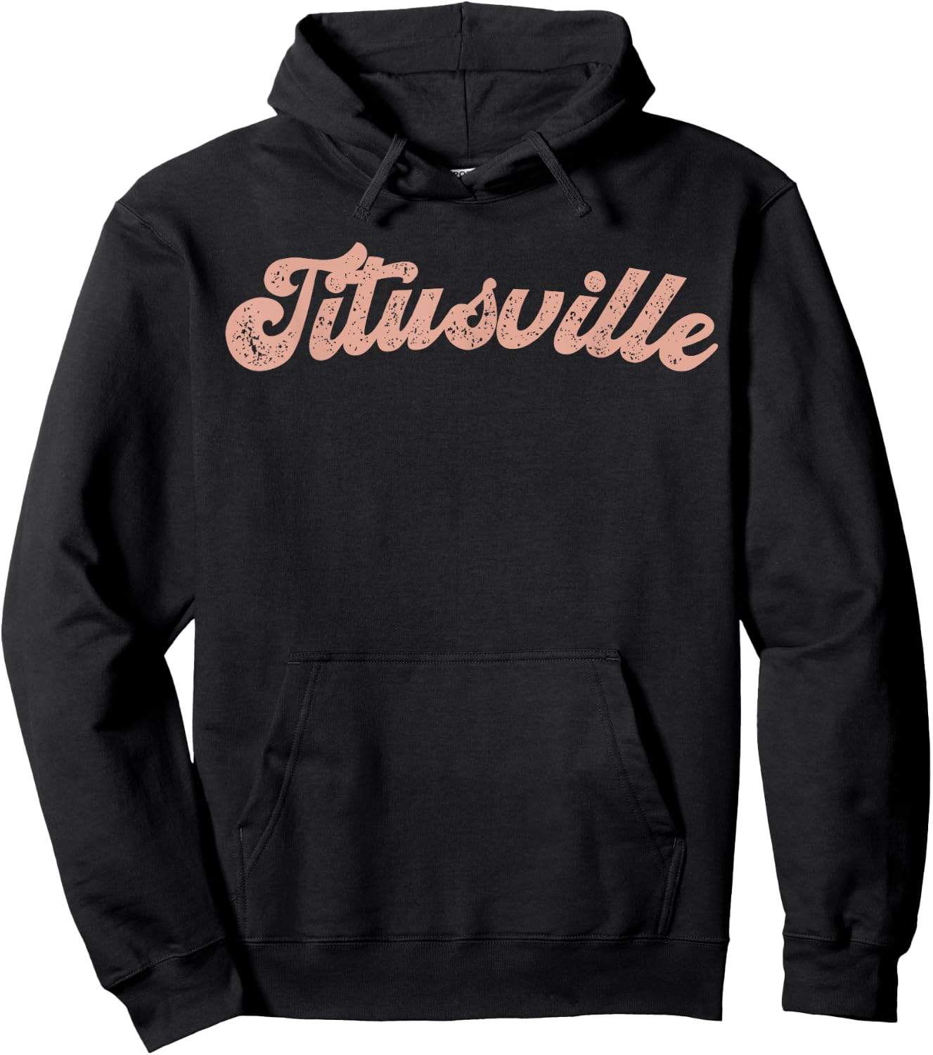 Vintage Titusville Florida Home State Souvenir Retro Hoodie - Hoodie | Black