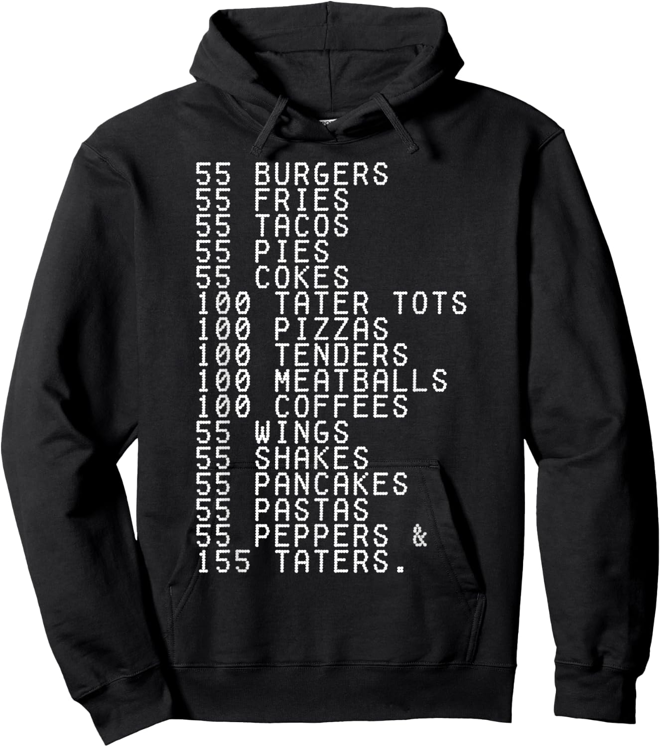 55 Burgers 55 Fries I Think You Should Leave Funny Hoodie - Hoodie | Black