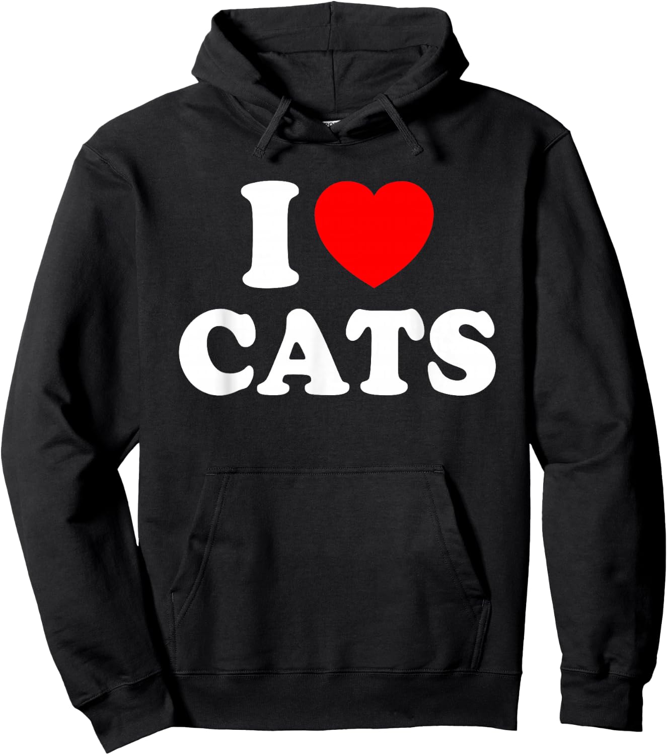 I Love Cats I Heart Cats Hoodie - Hoodie | Black