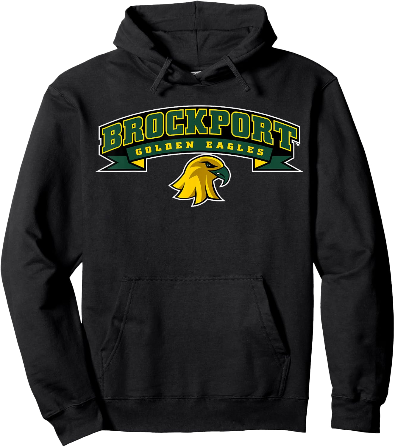 SUNY Brockport Golden Eagles Banner Logo Hoodie - Hoodie | Black