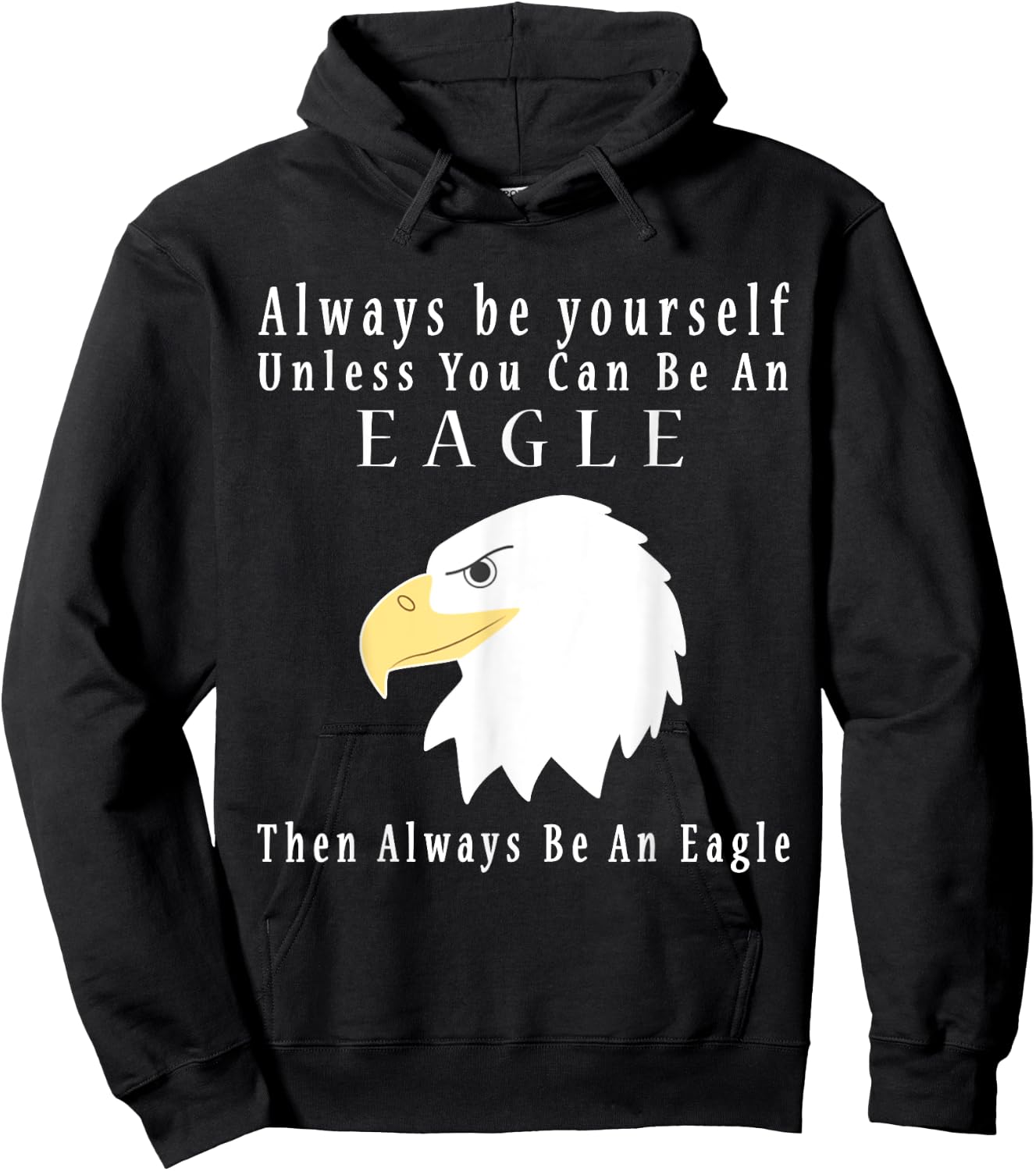Funny Eagle Vintage Funny Saying Eagles Lovers Jokes Hoodie - Hoodie | Black