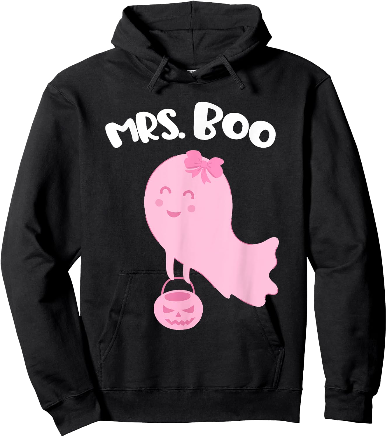 Costume for Couples Mrs BOO and Mr Boo Matching Halloween Hoodie - Hoodie | Black