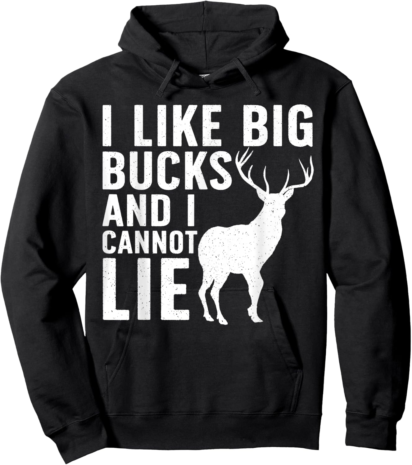 Deer Hunting Art Dad Wildlife Hunter Whitetail Bucks Hoodie - Hoodie | Black