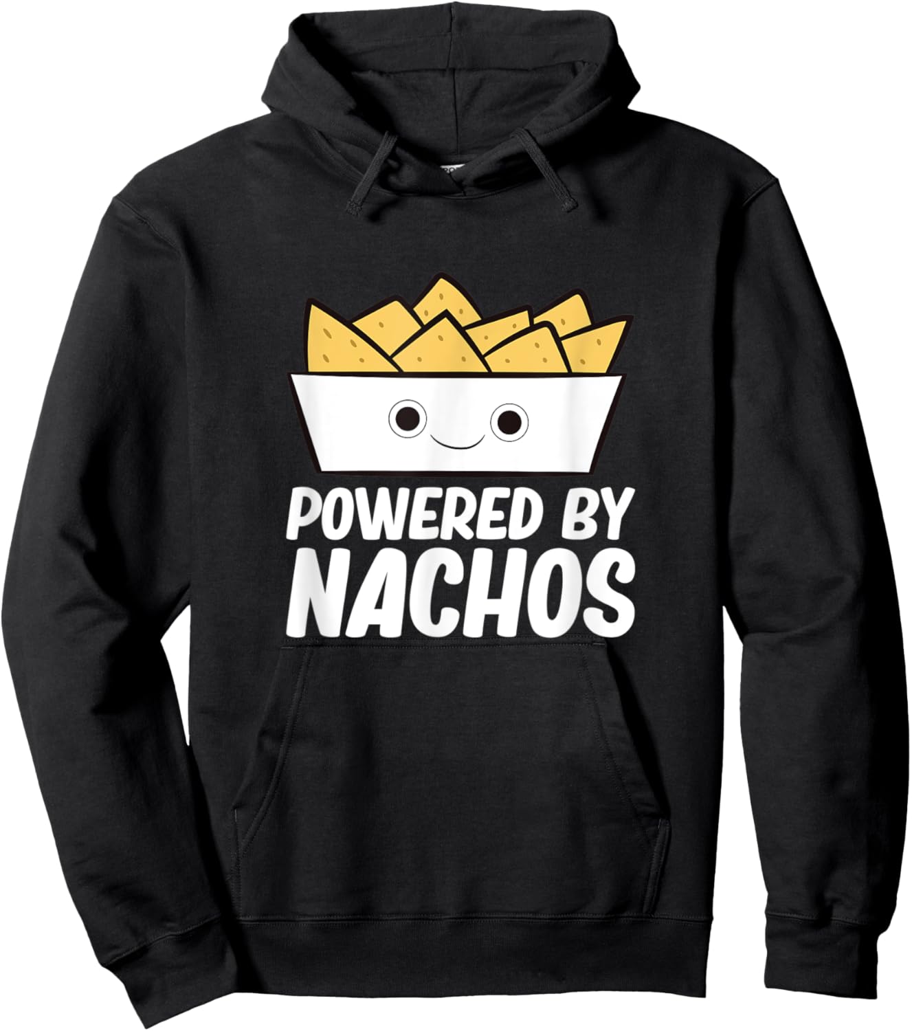 Powered By Nachos - Nacho Mexico Fast Food Funny Nachos Hoodie - Hoodie | Black