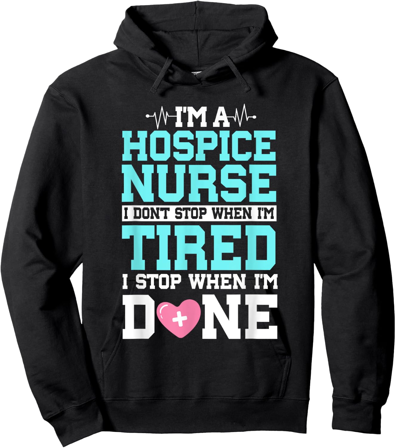 Hospice Nurse CHPN CHPLN Healthcare Worker Palliative RN Hoodie - Hoodie | Black