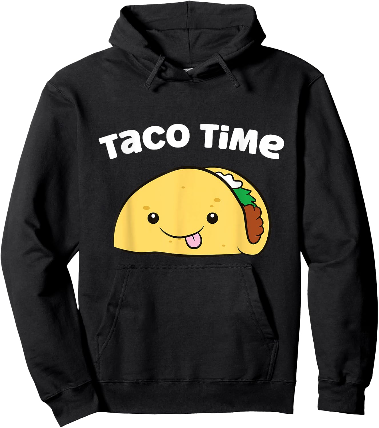 Funny Taco Lover Taco Time Taco Tuesday Hoodie - Hoodie | Black