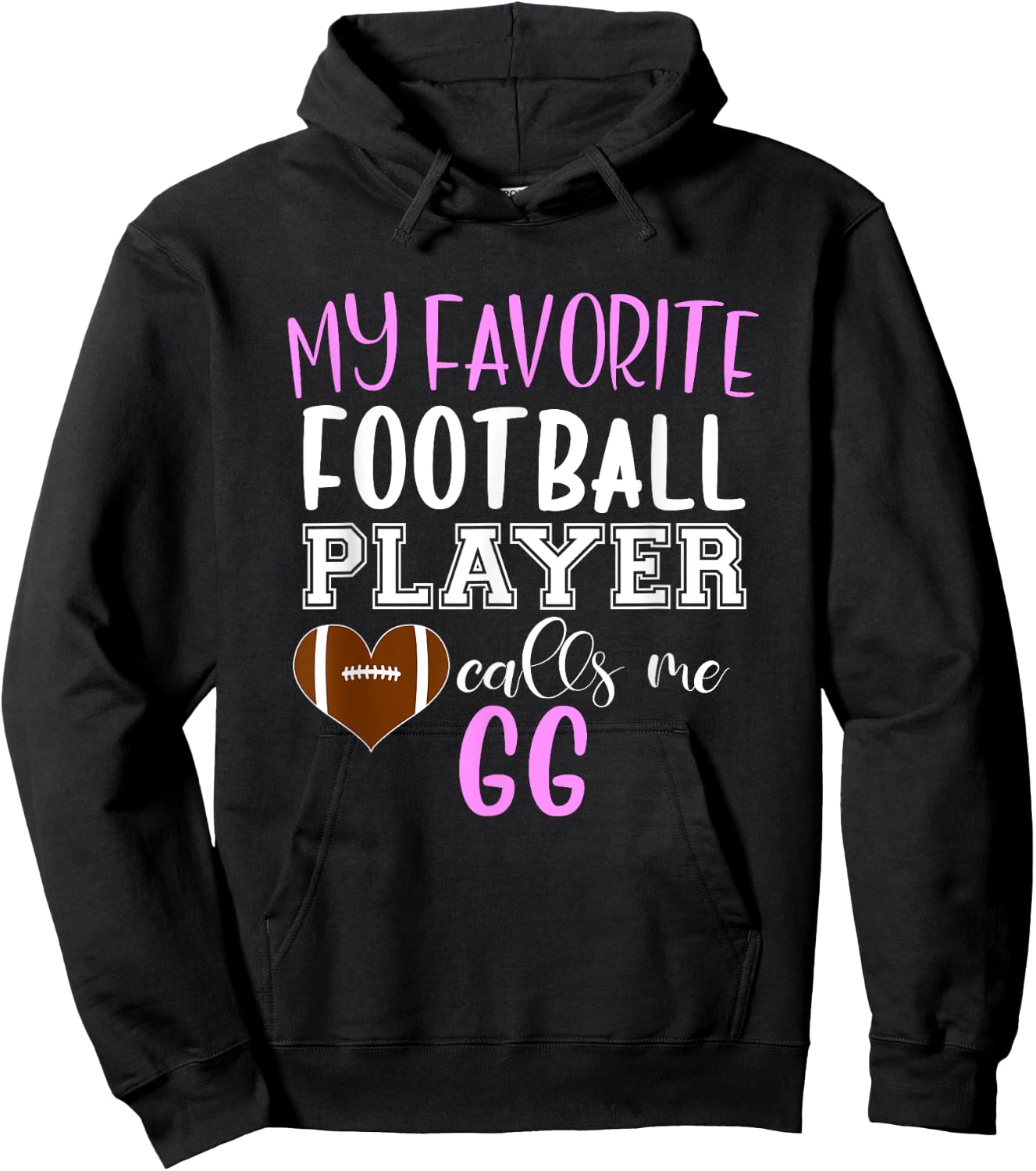 My Favorite Football Player Call Me GG Hoodie - Hoodie | Black