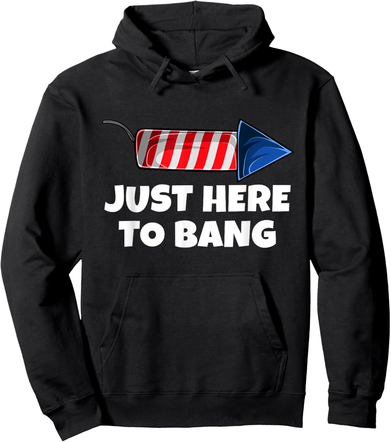 4th July America Firework Patriot USA & Hoodie - Hoodie | Black