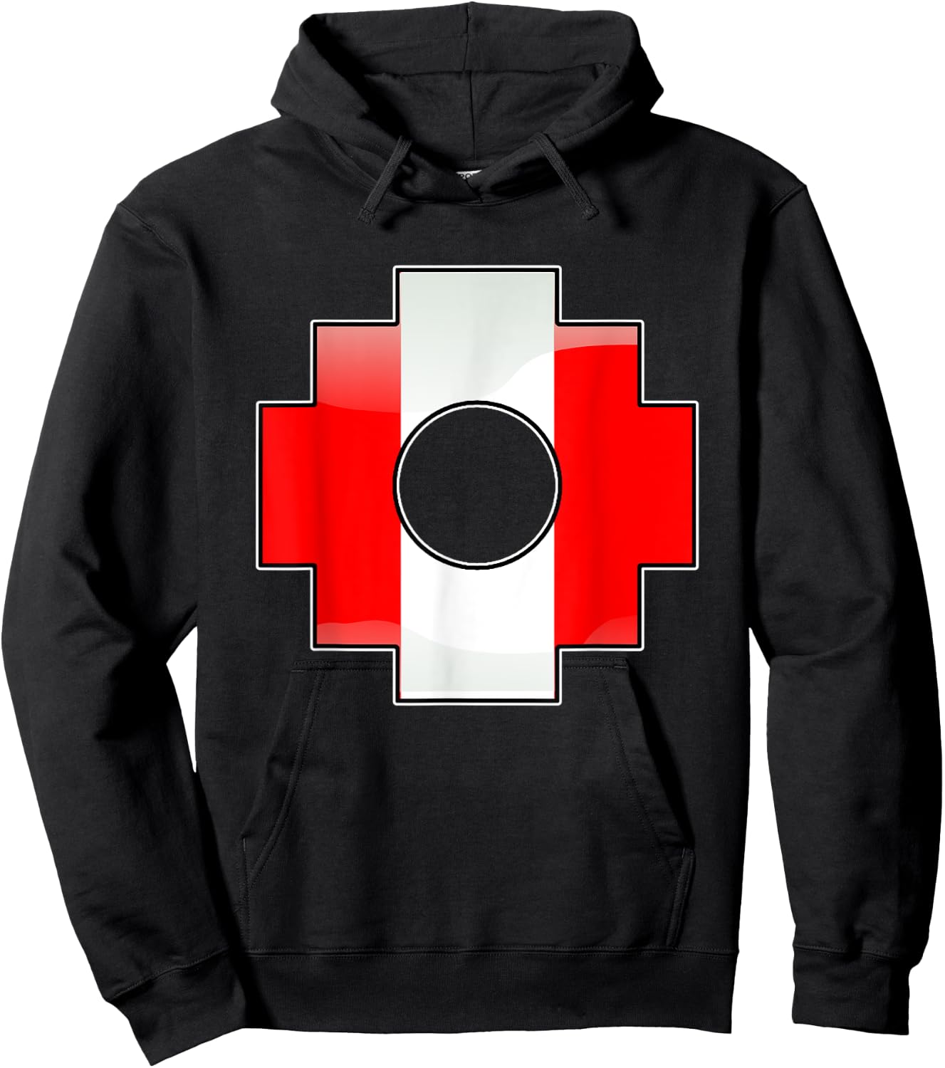 Peru Chakana Inca Cross And Peruvian Flag Hoodie - Hoodie | Black