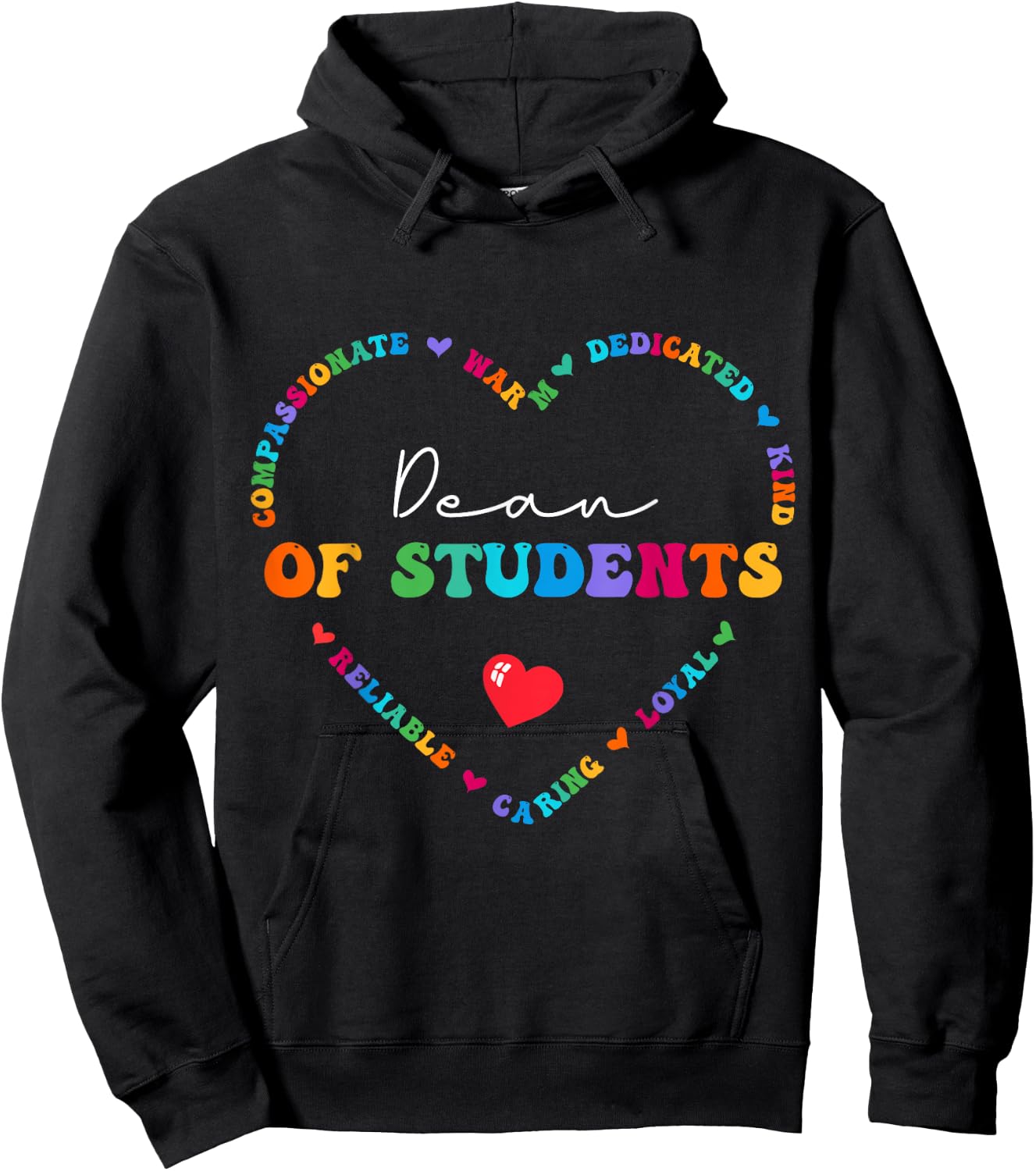 Cute Dean Of Students Appreciation Back to School Hoodie - Hoodie | Black