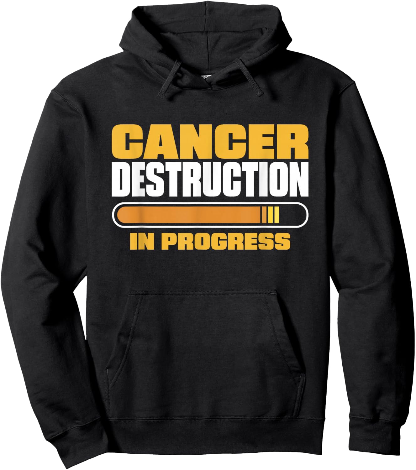 Cancer Destruction In Progress, Cancer Chemo Awareness Hoodie - Hoodie | Black