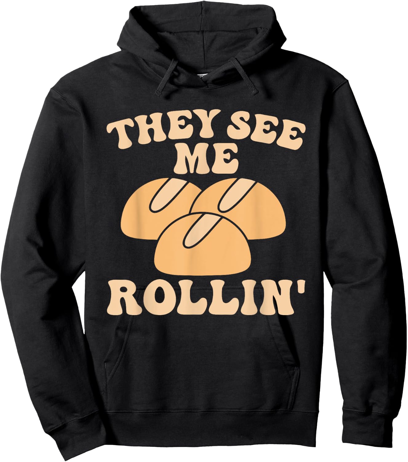 Thanksgiving Family Matching Outfit They See Me Rollin Hoodie - Hoodie | Black