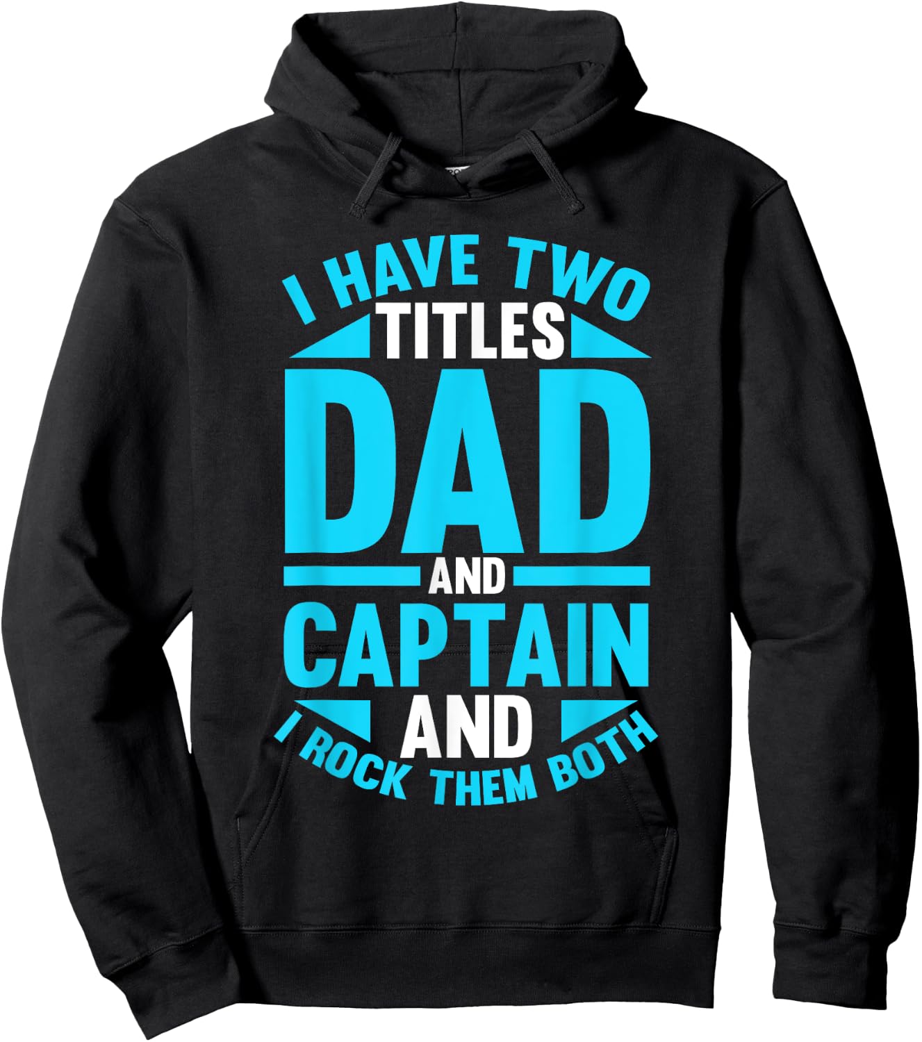 Captain Father Dad Ship Boating Boat Hoodie - Hoodie | Black
