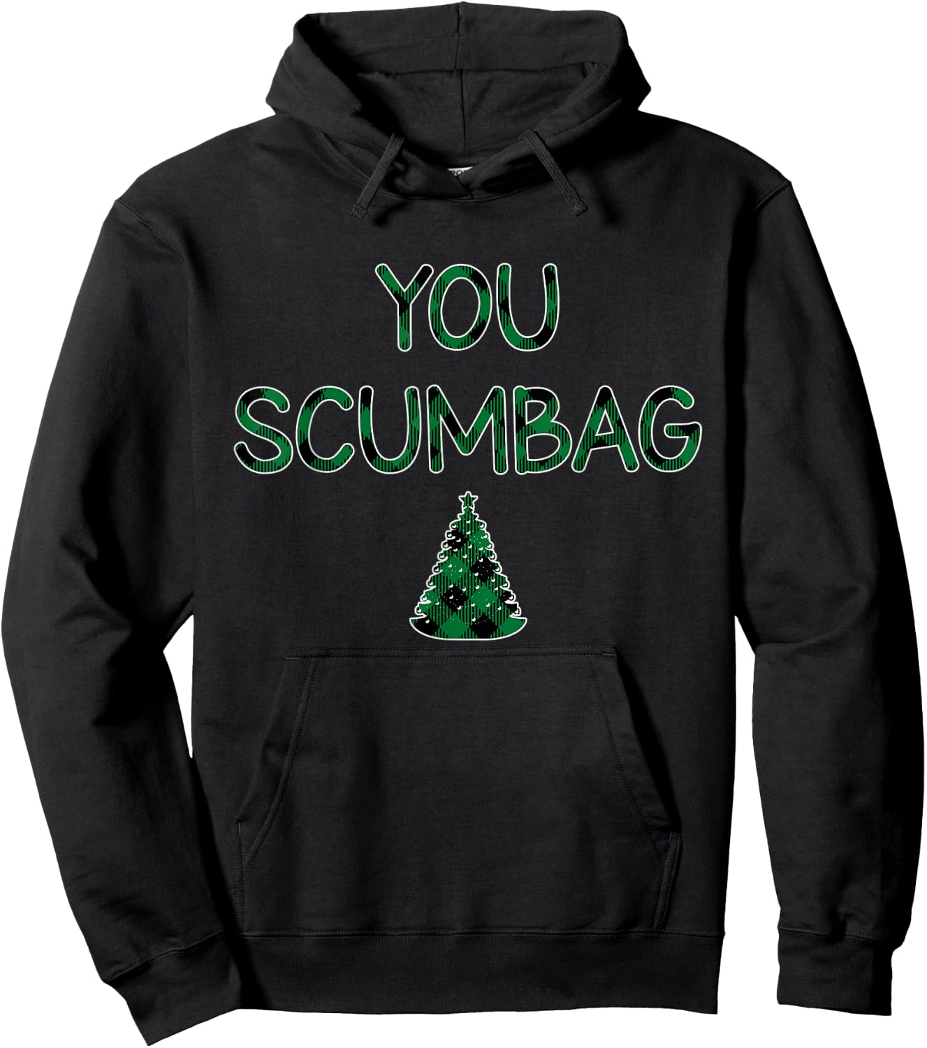 You Scumbag You Maggot Buffalo Plaid Matching Couples Hoodie - Hoodie | Black